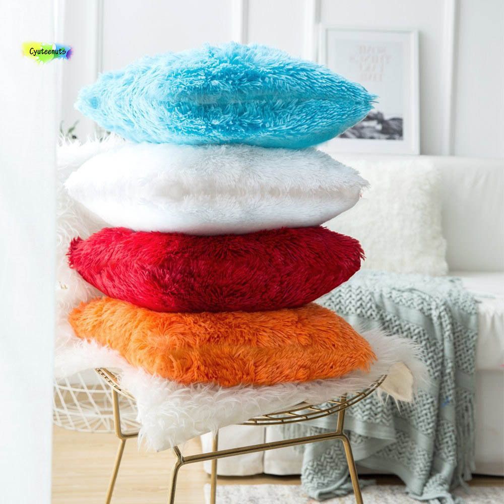 12x12Inch / 30x30cm Microfibre Solid Cushion Pack of 4-image-48