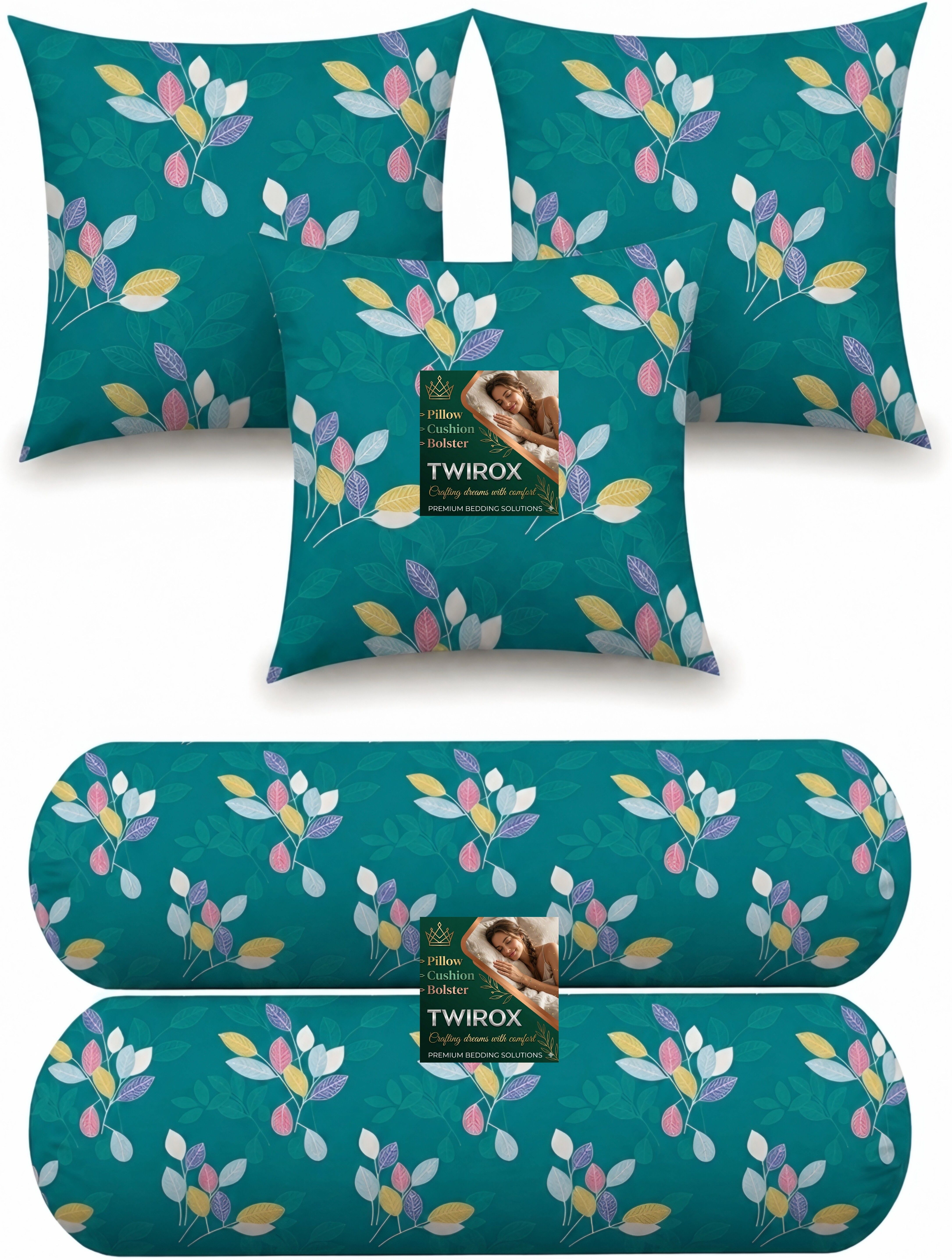 Microfibre Bolster Pack of 5 Geometric Luxury-image-9