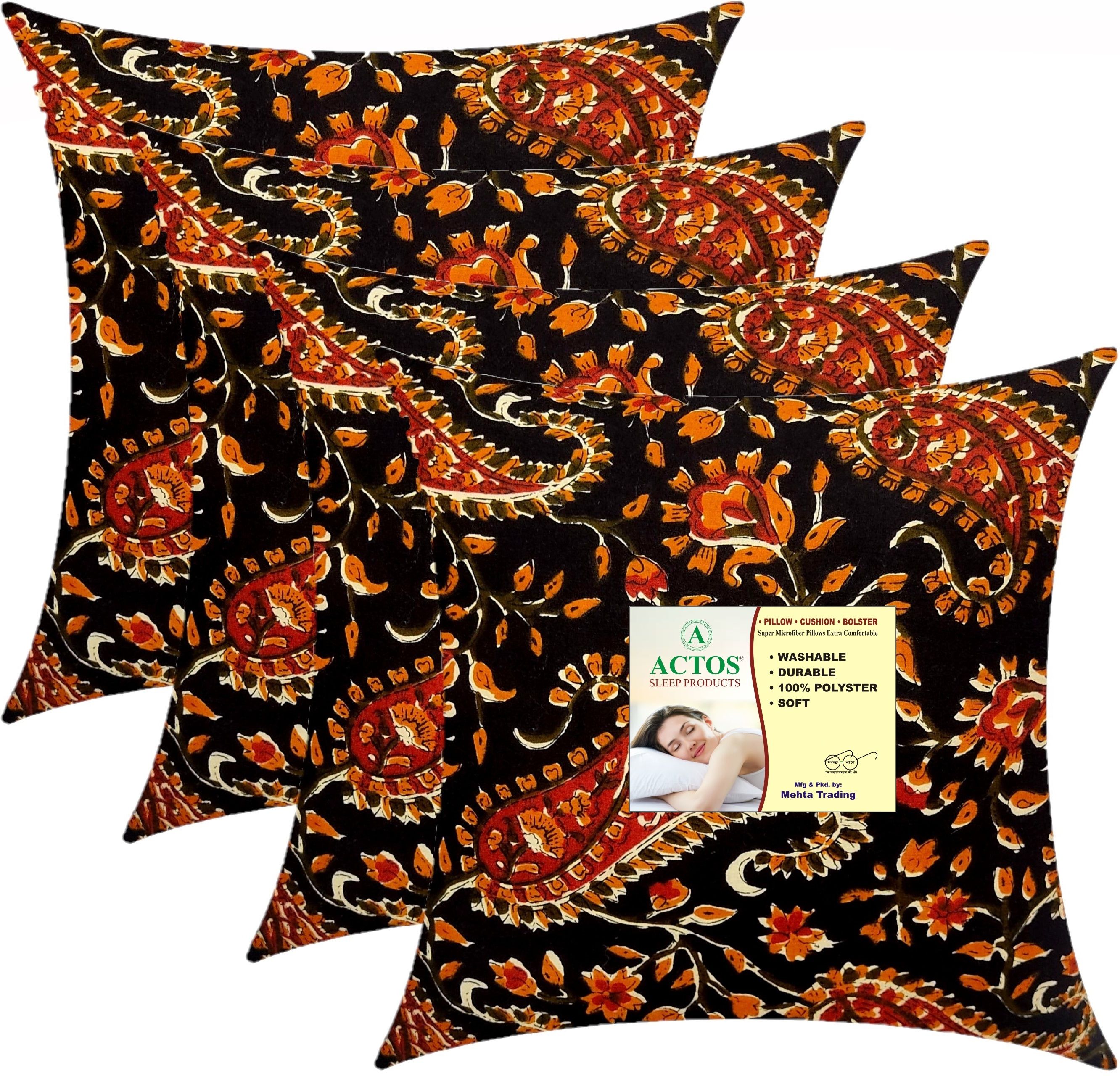 Microfibre Cushion Pack of 4 Floral-image-4