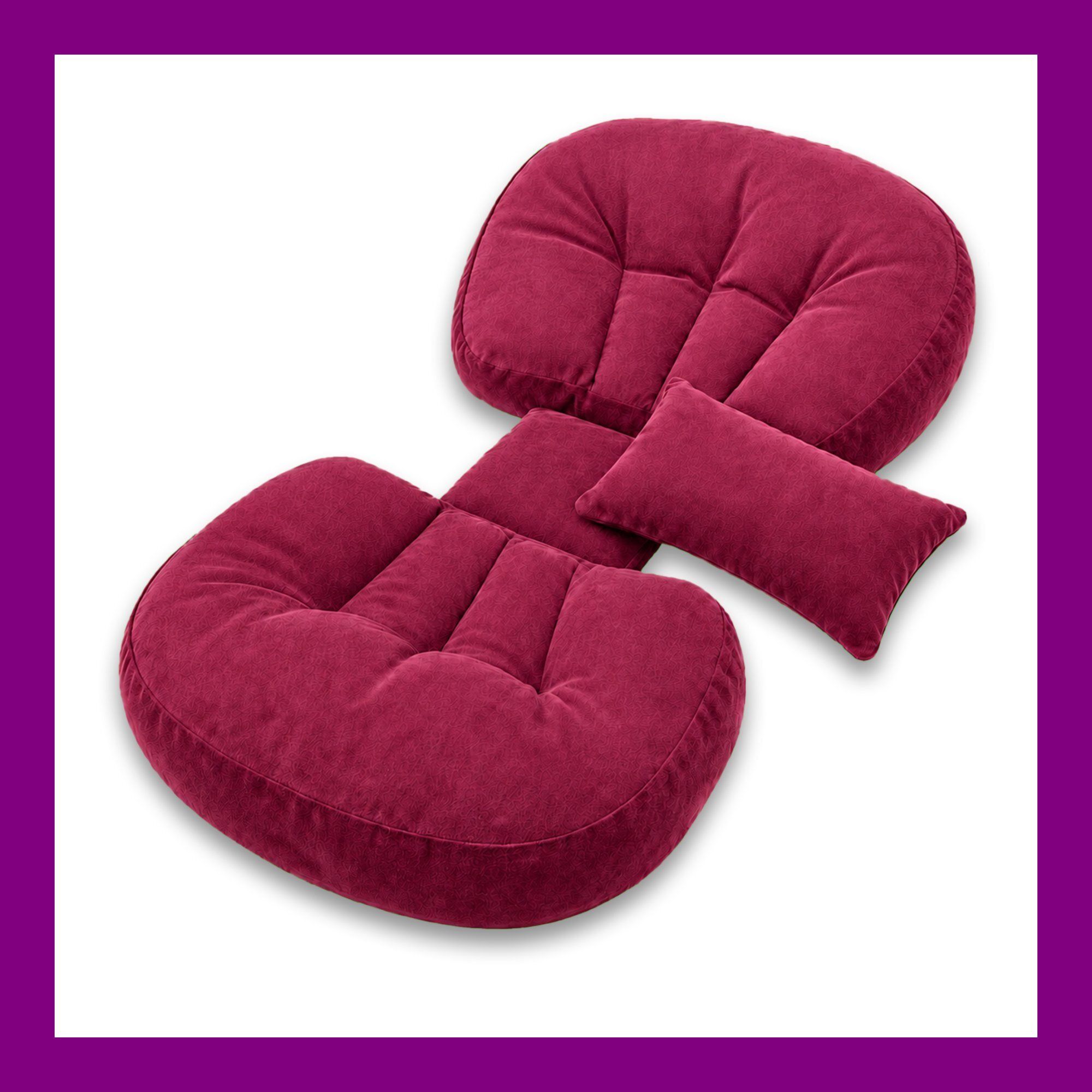 gadda co Microfibre Pregnancy Pillow Pack of 1 Solid Ultra Premium-picture-16