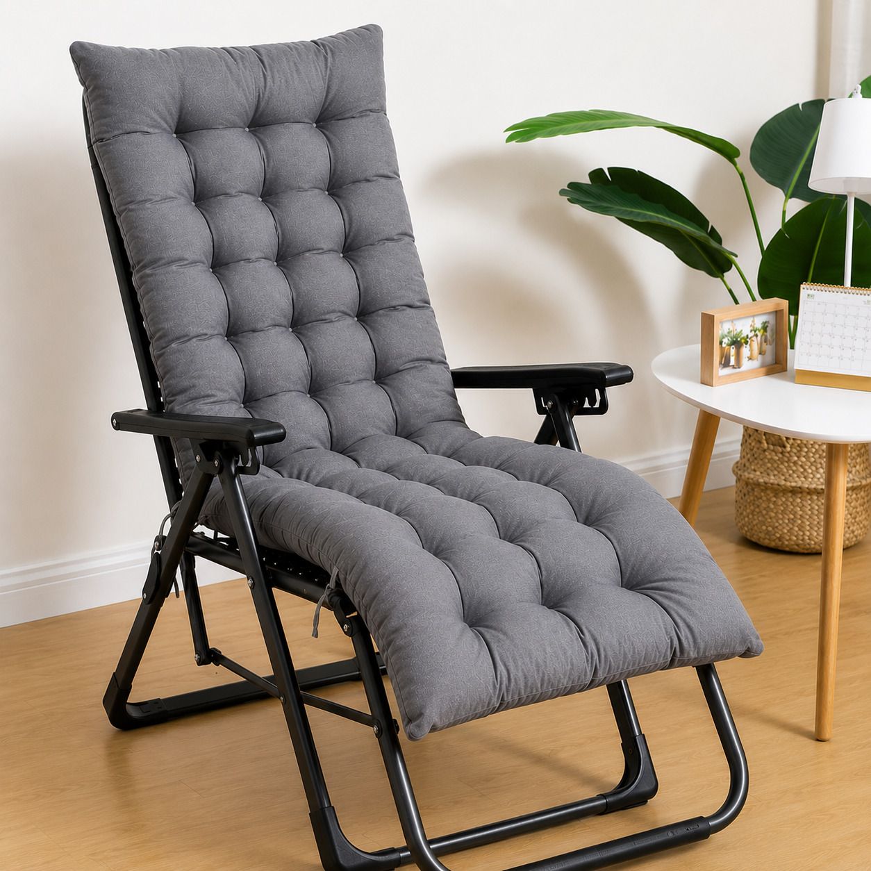 jayamby Microfibre Chair Pad Pack of 1 Solid-picture-19