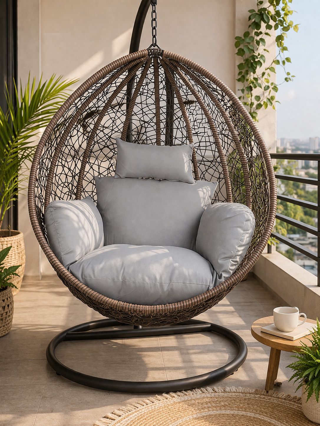 Cotton Cushion Pack of 1 Solid SINGLE SEATER CUSHION-image-43