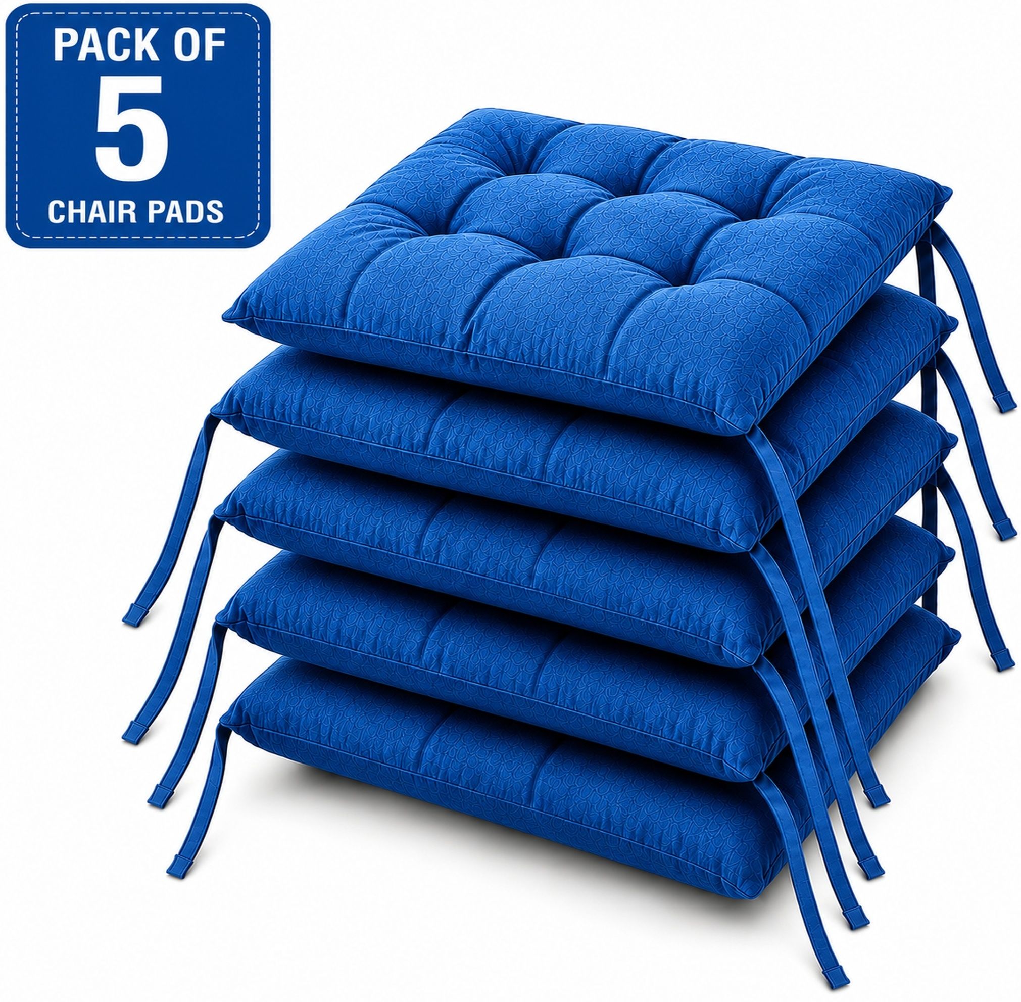 bhebha Microfibre Chair Pad Pack of 5 Solid-picture-4