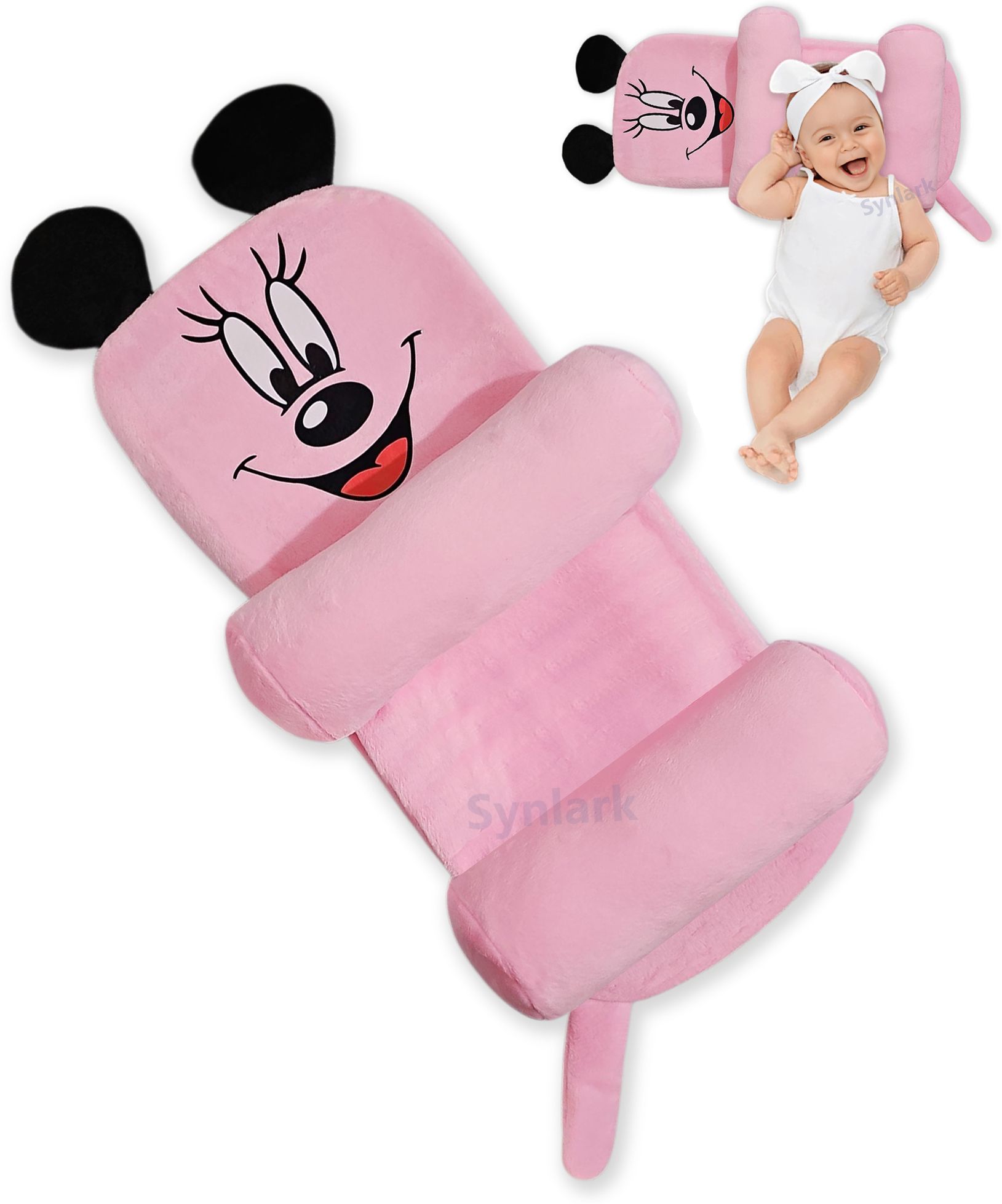 synlark Polyester Fibre Baby Pillow Pack of 1 Animals Pillow-picture-1