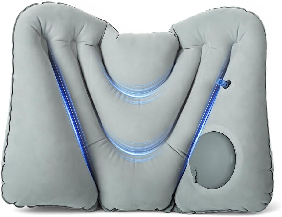 Air Lumbar Pillow Pack of 1 Solid Travel Comfort Series-image-27