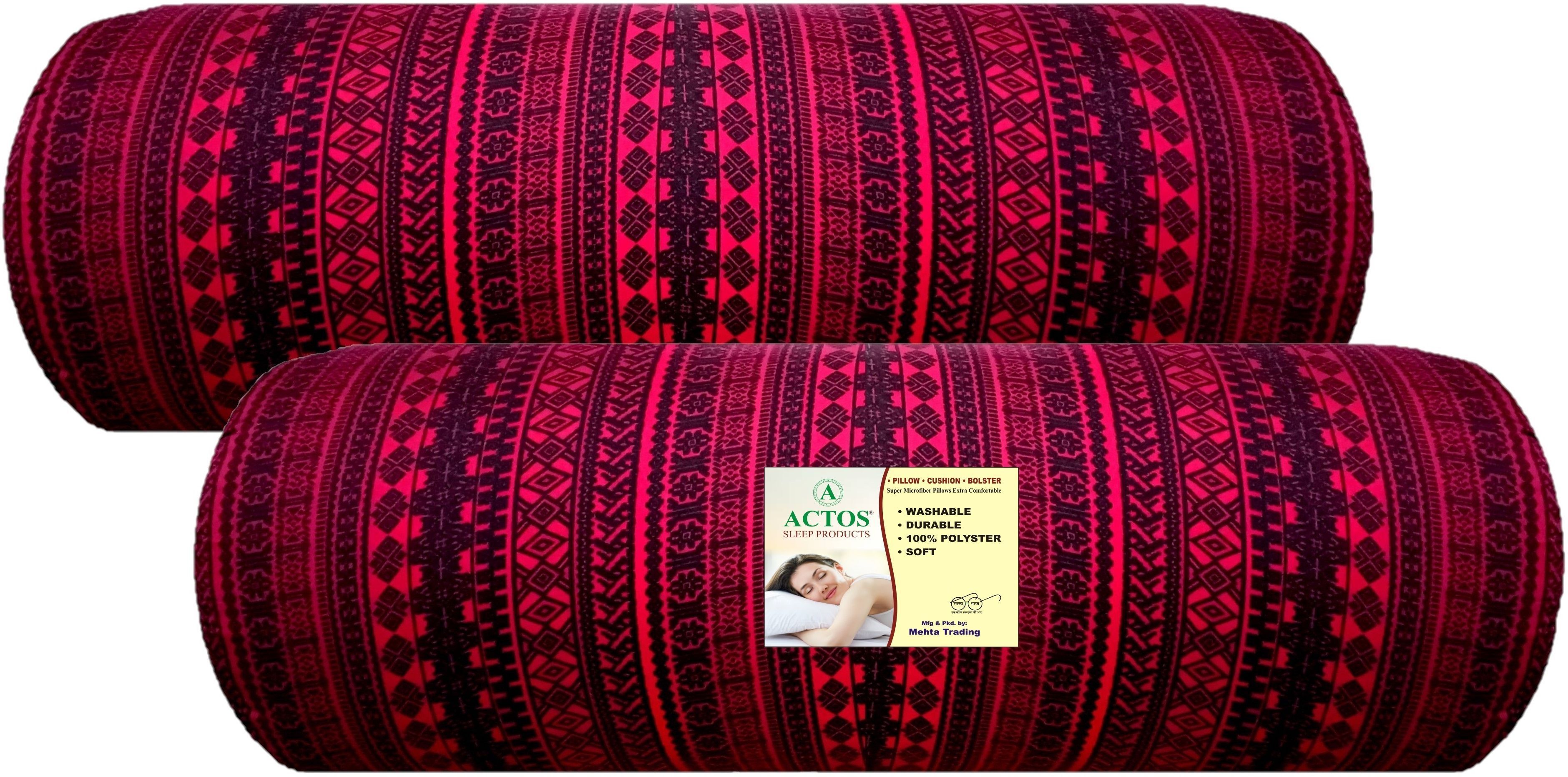 Cotton Bolster Pack of 2 Geometric Round-image-43