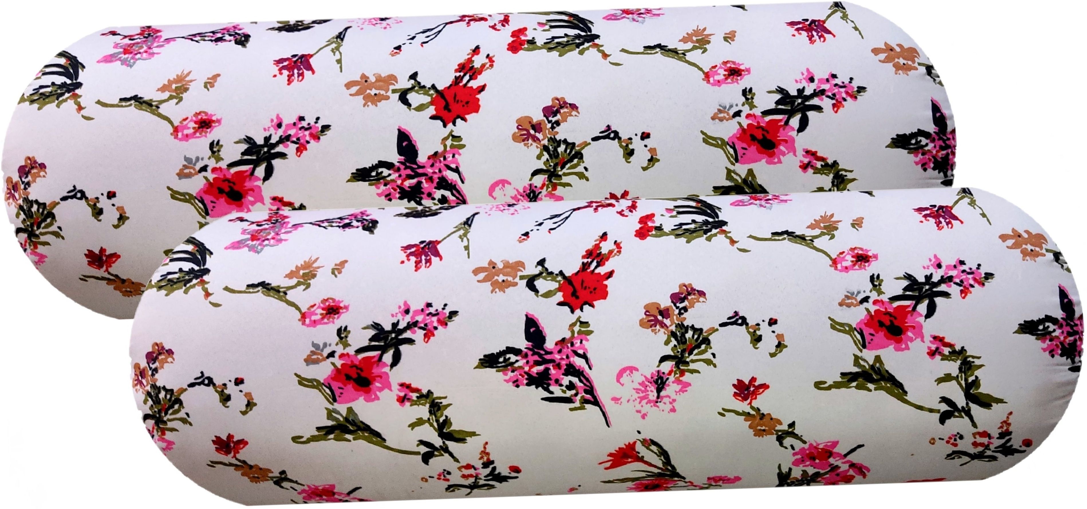 changers Round Bolster Microfibre Floral Bolster Pack of 2-picture-20