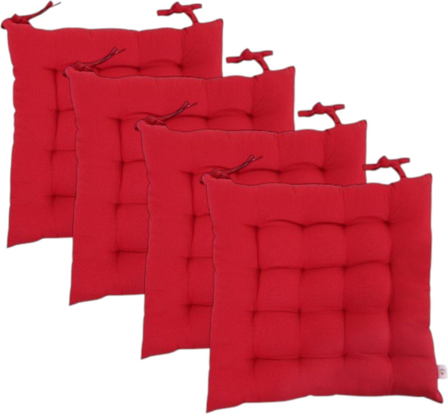 Cotton Cushion Pack of 4 Geometric chair pad cushion-image-13