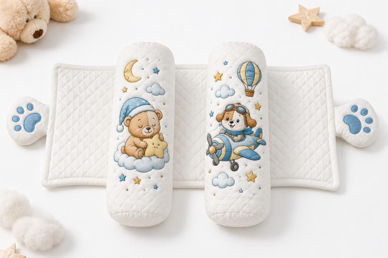 nme collection Cotton Baby Pillow Pack of 1 Printed-picture-37