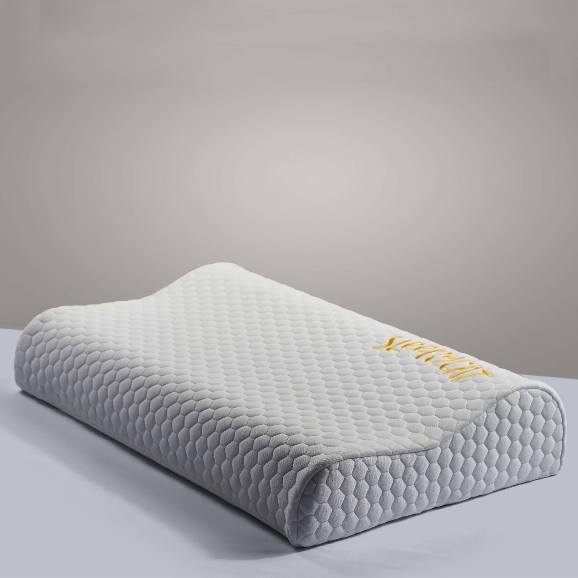 Contour Bamboo Fabric Memory Foam Solid Orthopaedic Pillow Pack of 1-image-25