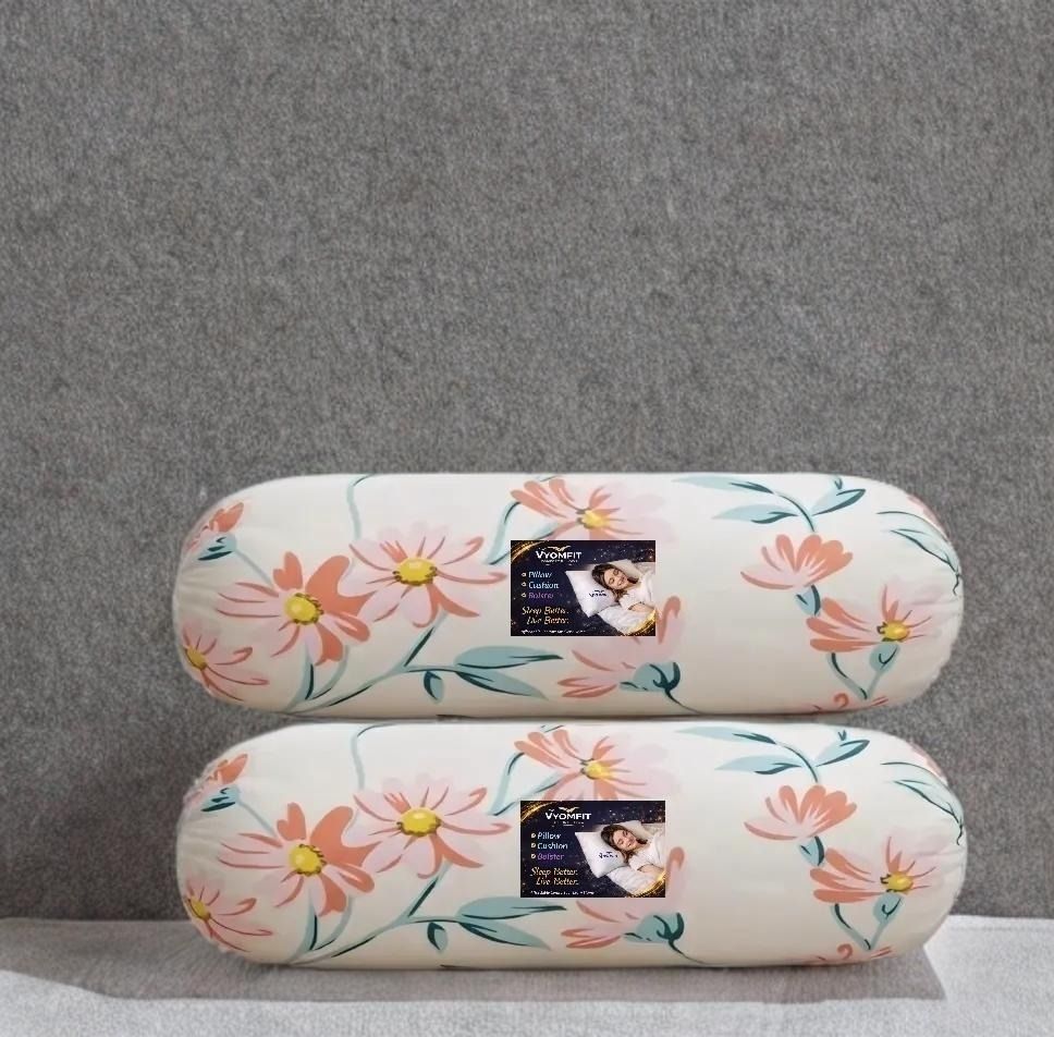 Microfibre Bolster Pack of 2 Geometric 2 Bolster printed-image-5