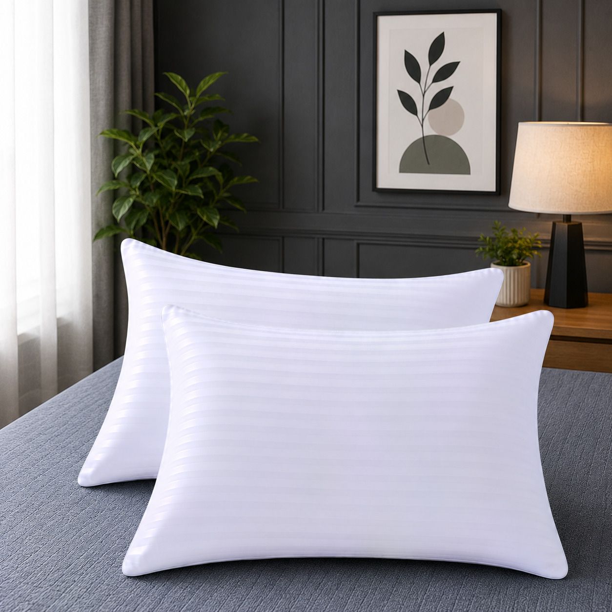 microfibre sleeping pillow pack of 2 floral luxury