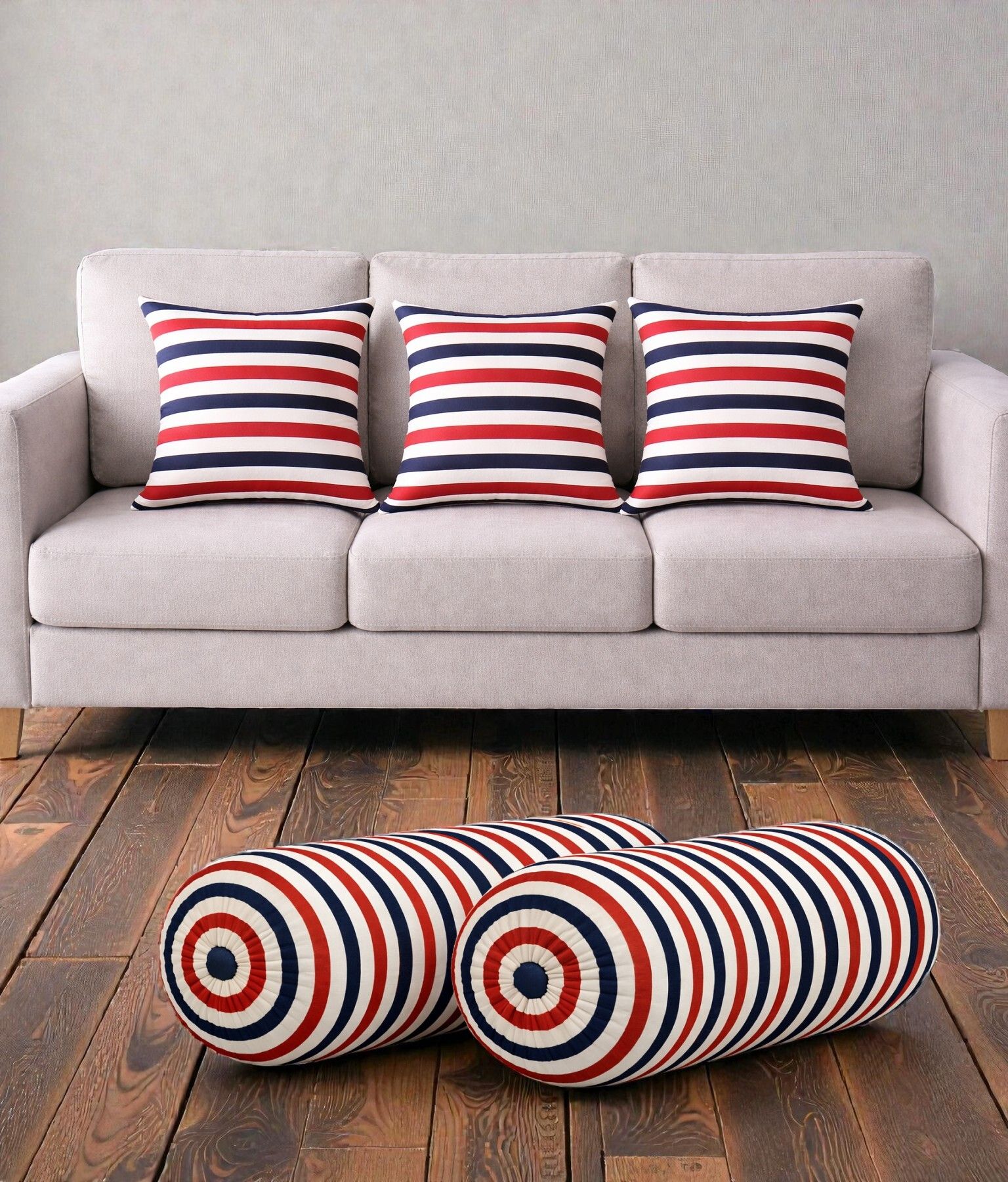 changers Microfibre Bolster Pack of 5 Floral Combo Set Of 3 Cushion And 2 Bolster-picture-34