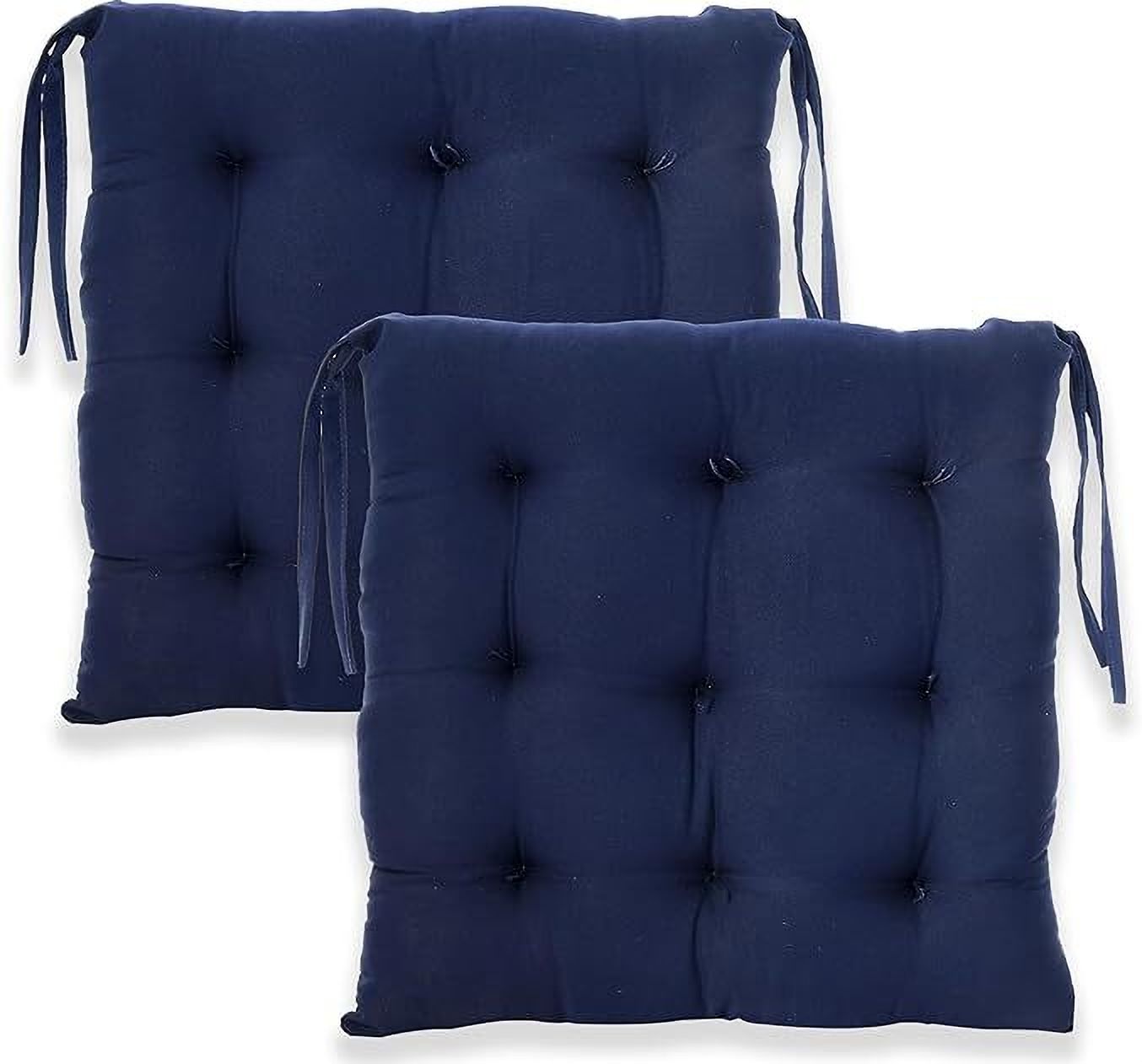Cotton Geometric, Solid Chair Pad Pack of 2-image-32