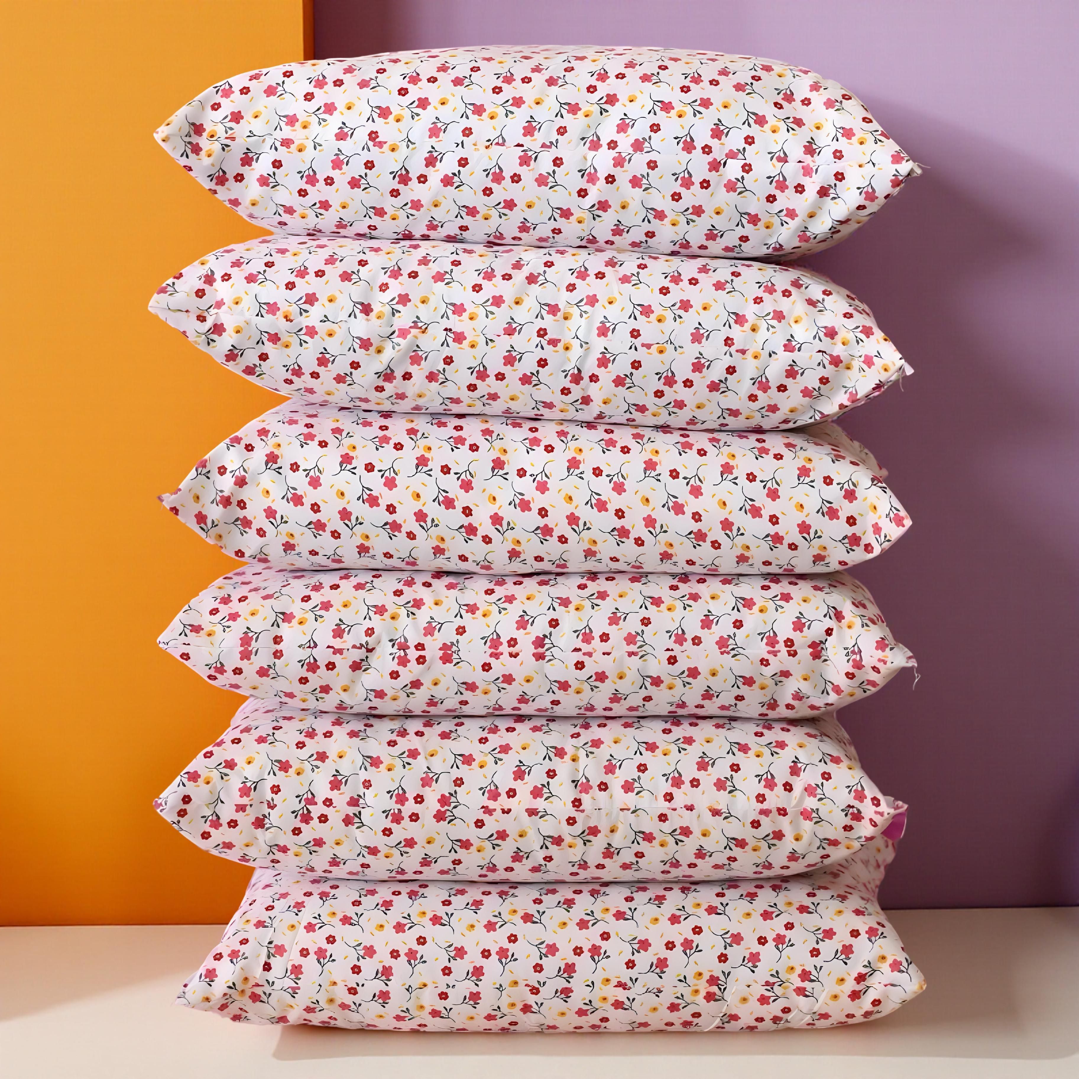 Luxury Cotton Solid Sleeping Pillow Pack of 6