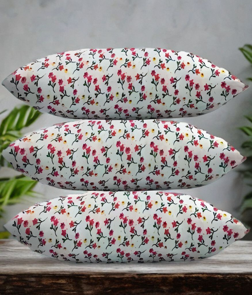 Polyester Fibre Sleeping Pillow Pack of 3 Solid LUXURY-image-20