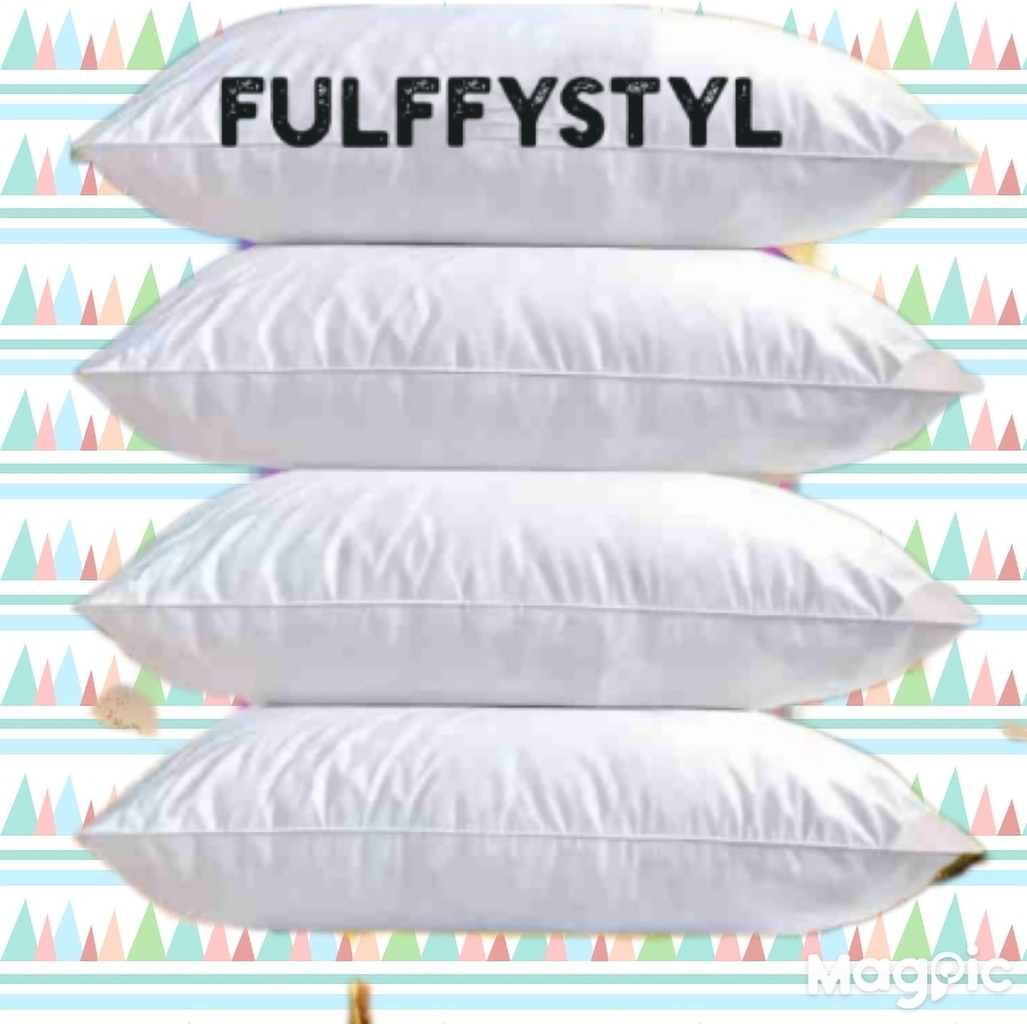 Microfibre Abstract Sleeping Pillow Pack of 4