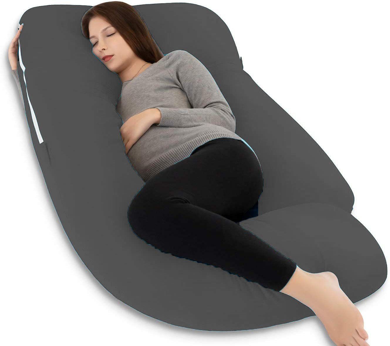 jojo Polyester Fibre Solid Pregnancy Pillow Pack of 1-picture-4