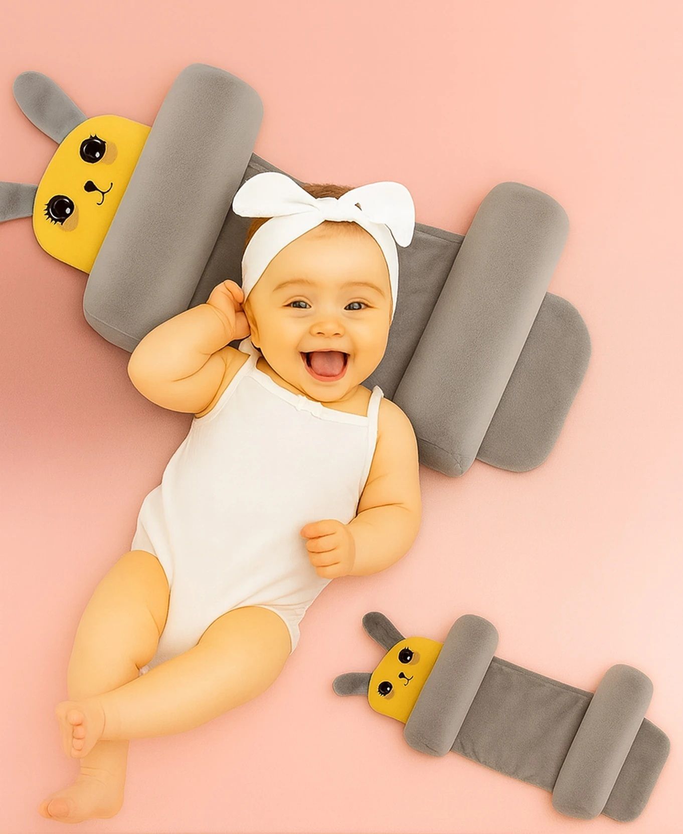 Microfibre Baby Pillow Pack of 1 Animals-image-45