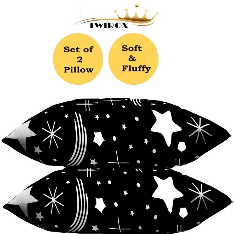 twirox Microfibre Sleeping Pillow Pack of 2 Abstract LUXURY-picture-25