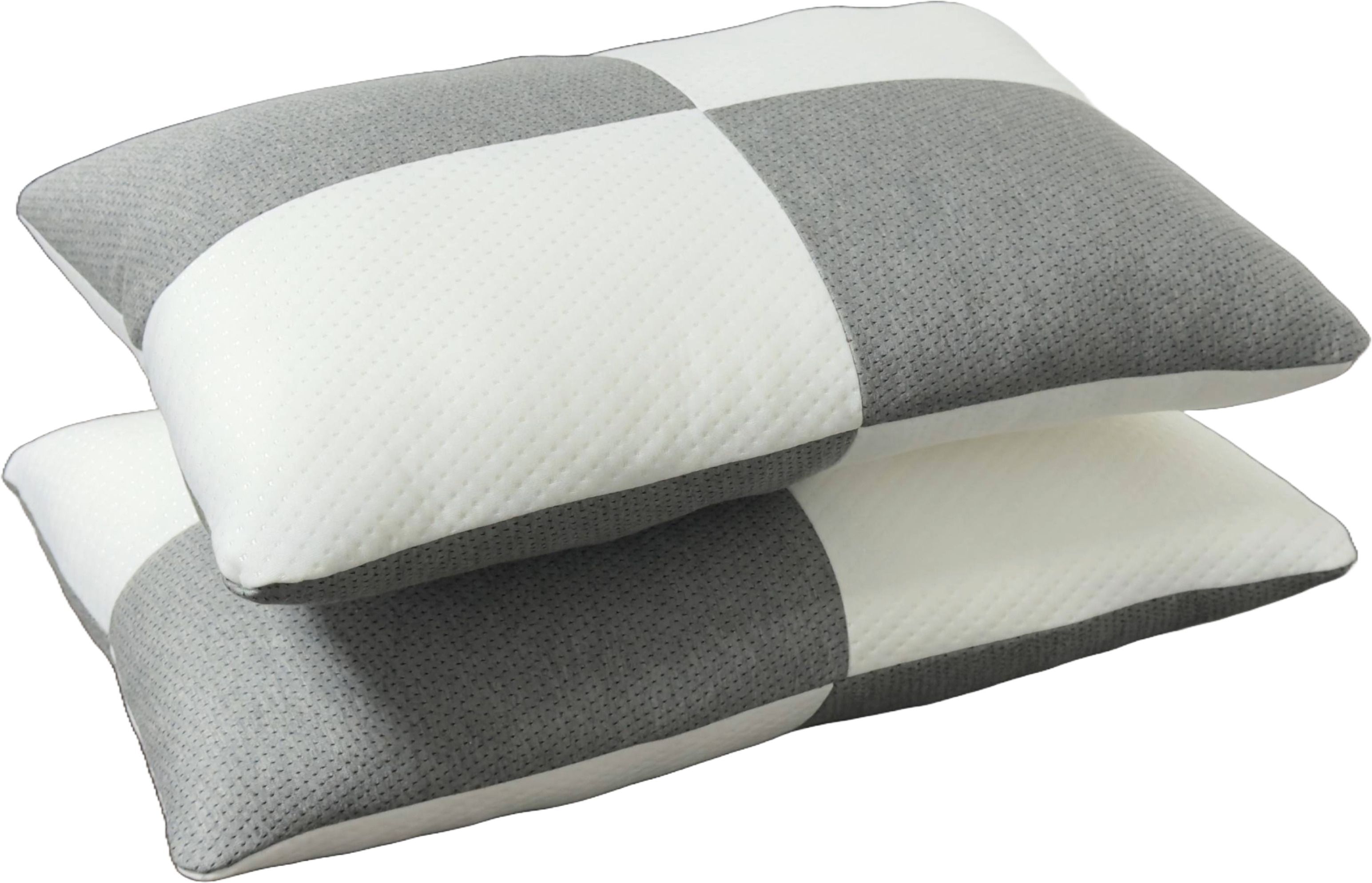 Microfibre Sleeping Pillow Pack of 2 Solid Microfiber Pillow with Zip, Height Adjustable Sleeping Pillow,-image-41