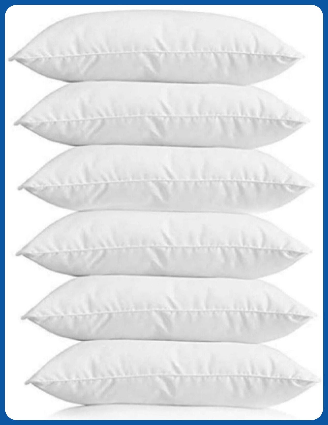 urmila creation Sleeping Pillow Set Of 6 Microfibre Solid Sleeping Pillow Pack of 6-picture-20