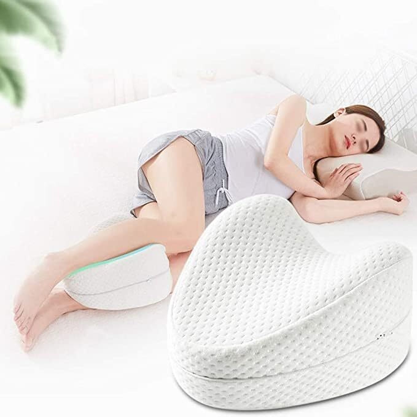 Memory Foam Body Pillow Pack of 1 Solid Orthopedic Knock Knee Corrector Leg Pillow for Sleeping-image-11