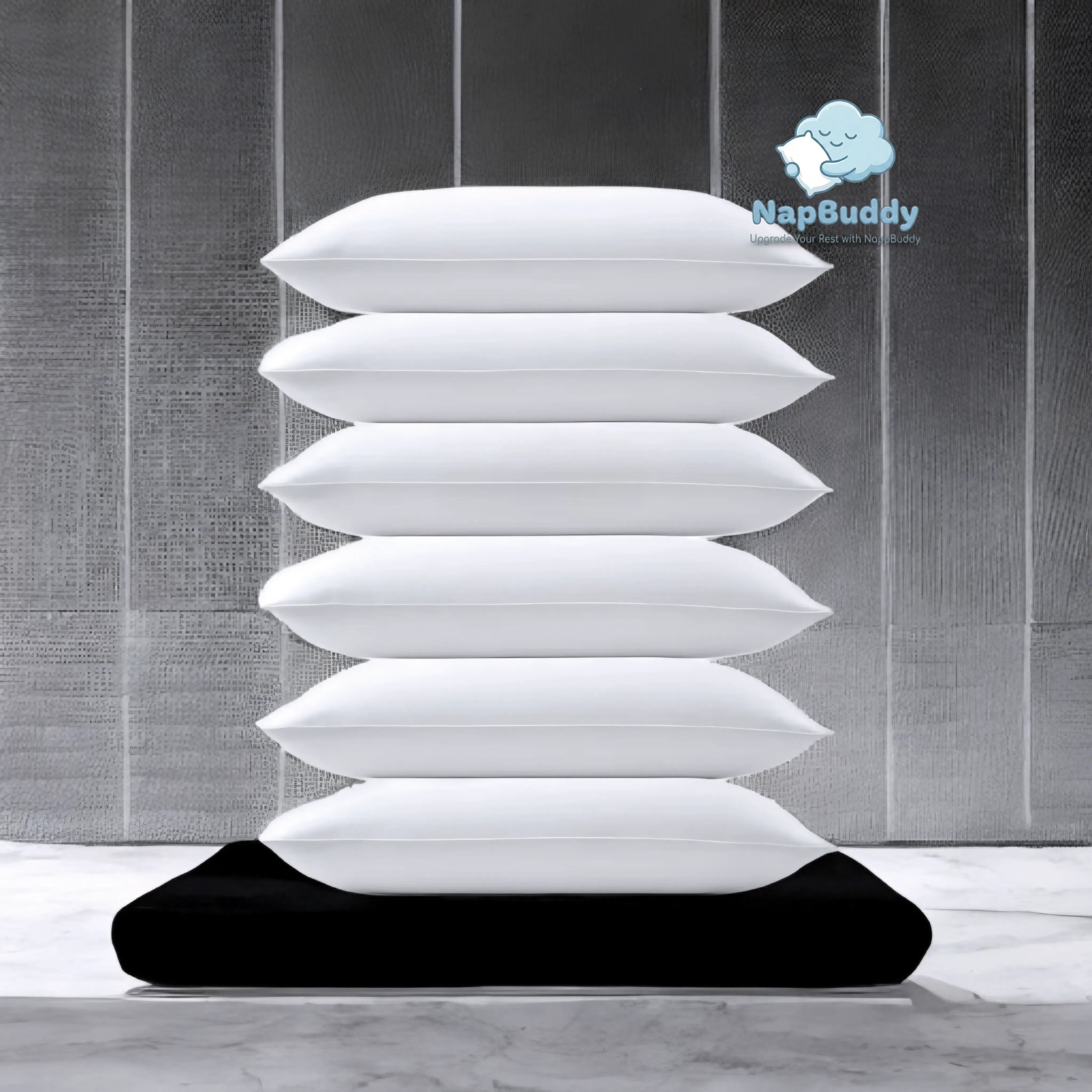 napbuddy Microfibre Sleeping Pillow Pack of 6 Abstract Ultra Soft Luxury-picture-13