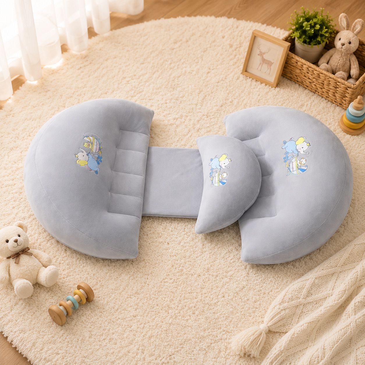 Cotton Pregnancy Pillow Pack of 1 Animals pregnency pillow-image-43