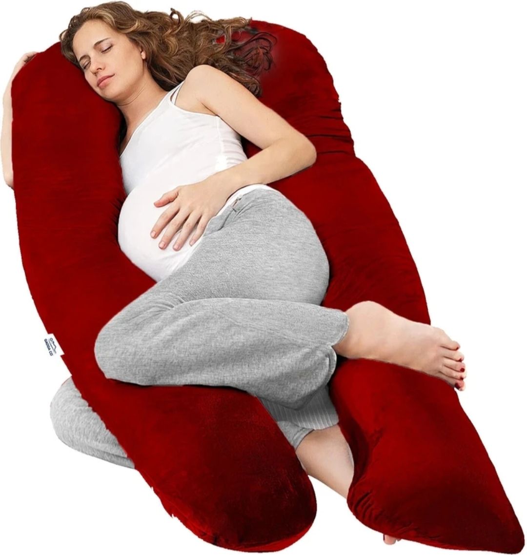 wild mint Premium series Polyester Fibre Solid Pregnancy Pillow Pack of 1-picture-25