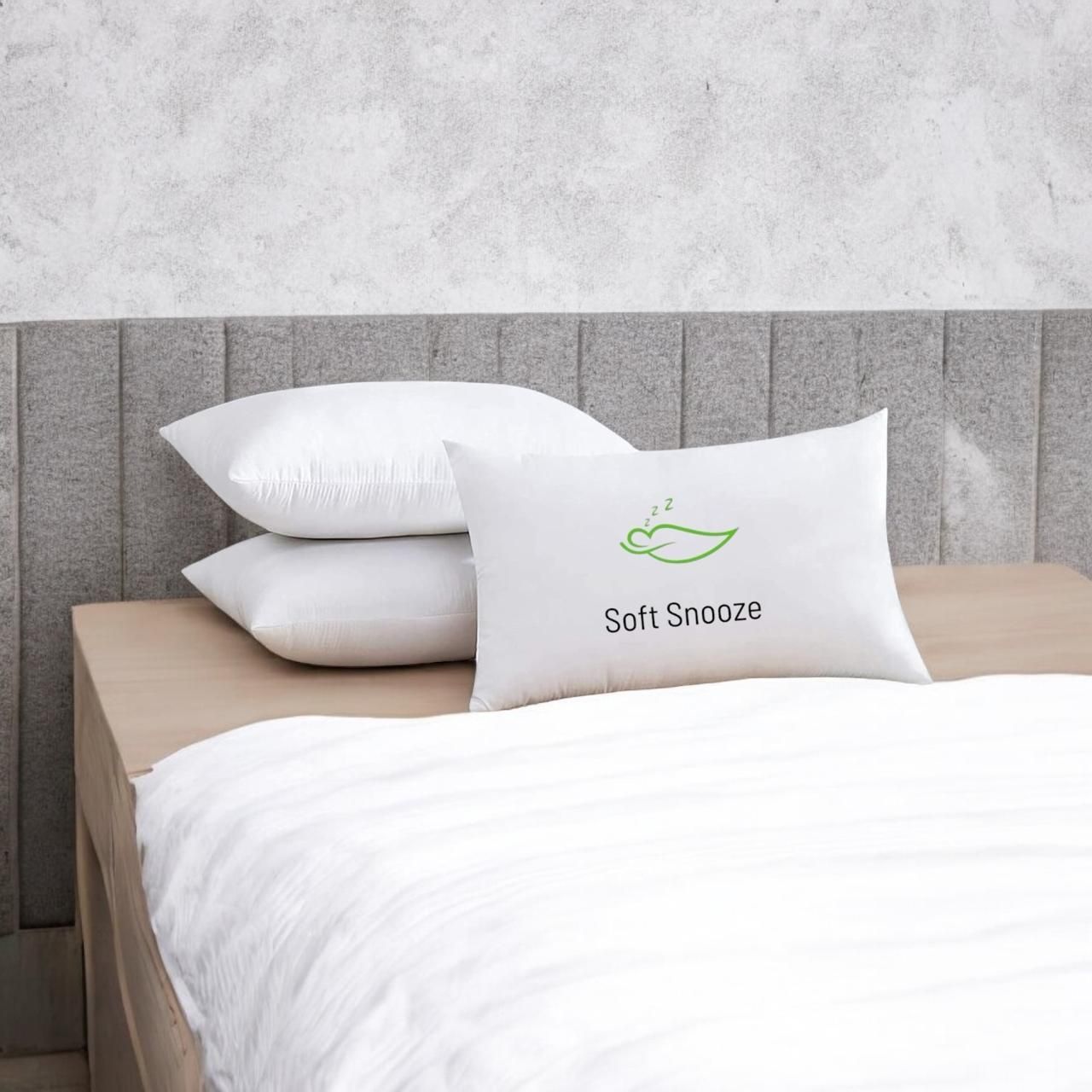 Soft Luxury Microfibre Solid Sleeping Pillow Pack of 3-image-23