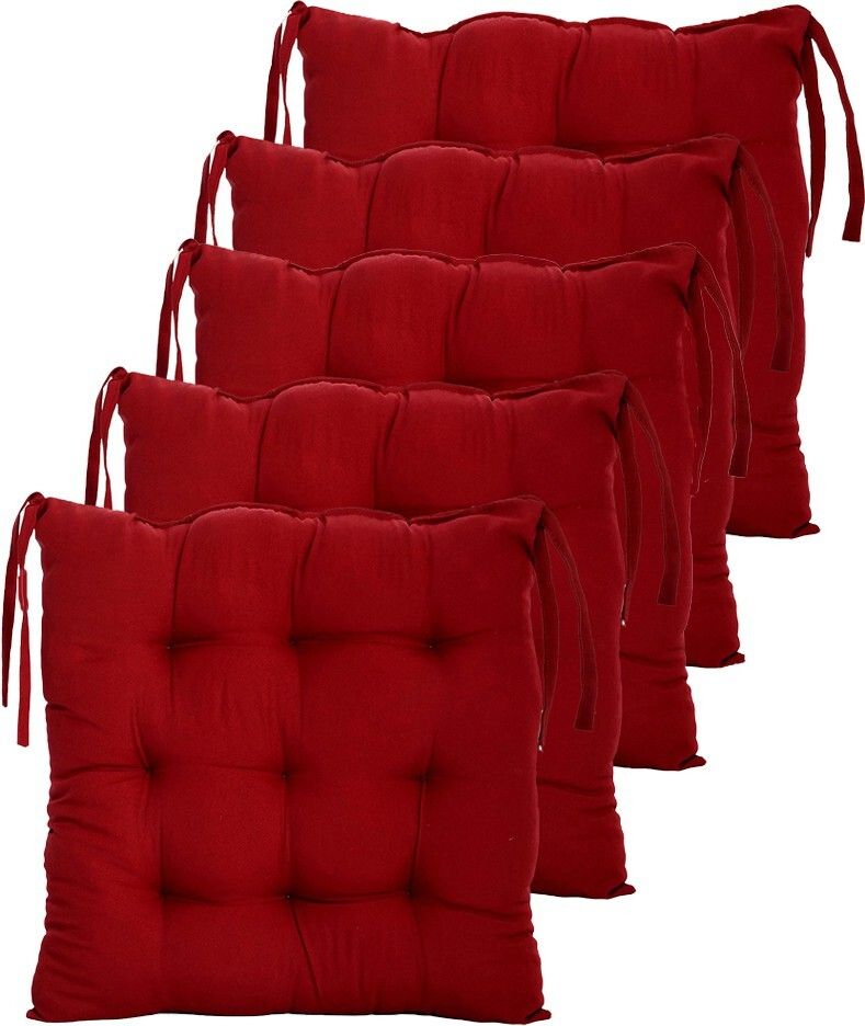 Microfibre Solid Chair Pad Pack of 5-image-34