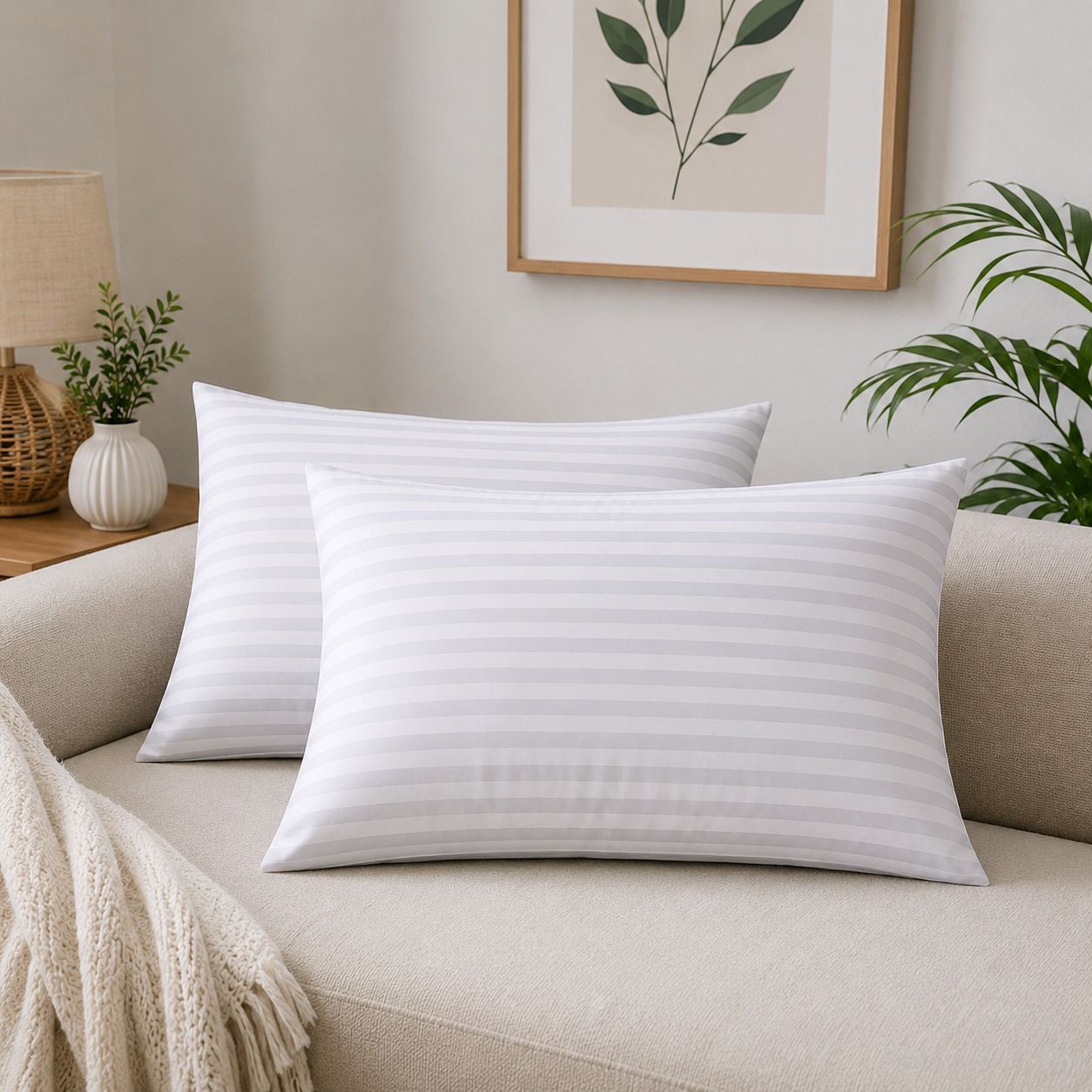 Microfibre Sleeping Pillow Pack of 2 Floral Luxury-image-25