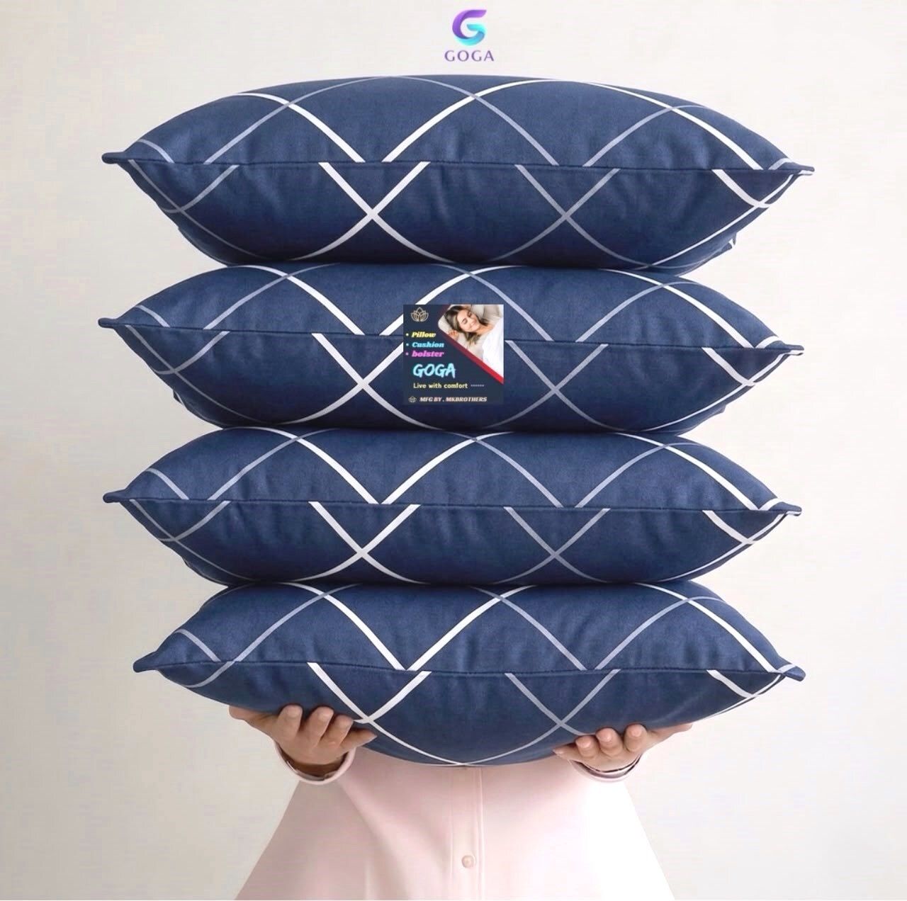 goga Cotton Sleeping Pillow Pack of 4 Solid LUXURY-picture-32