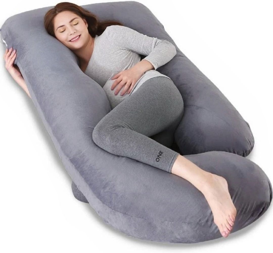 vistara Cotton Pregnancy Pillow Pack of 1 Solid comfort pregnancy pillow-picture-27