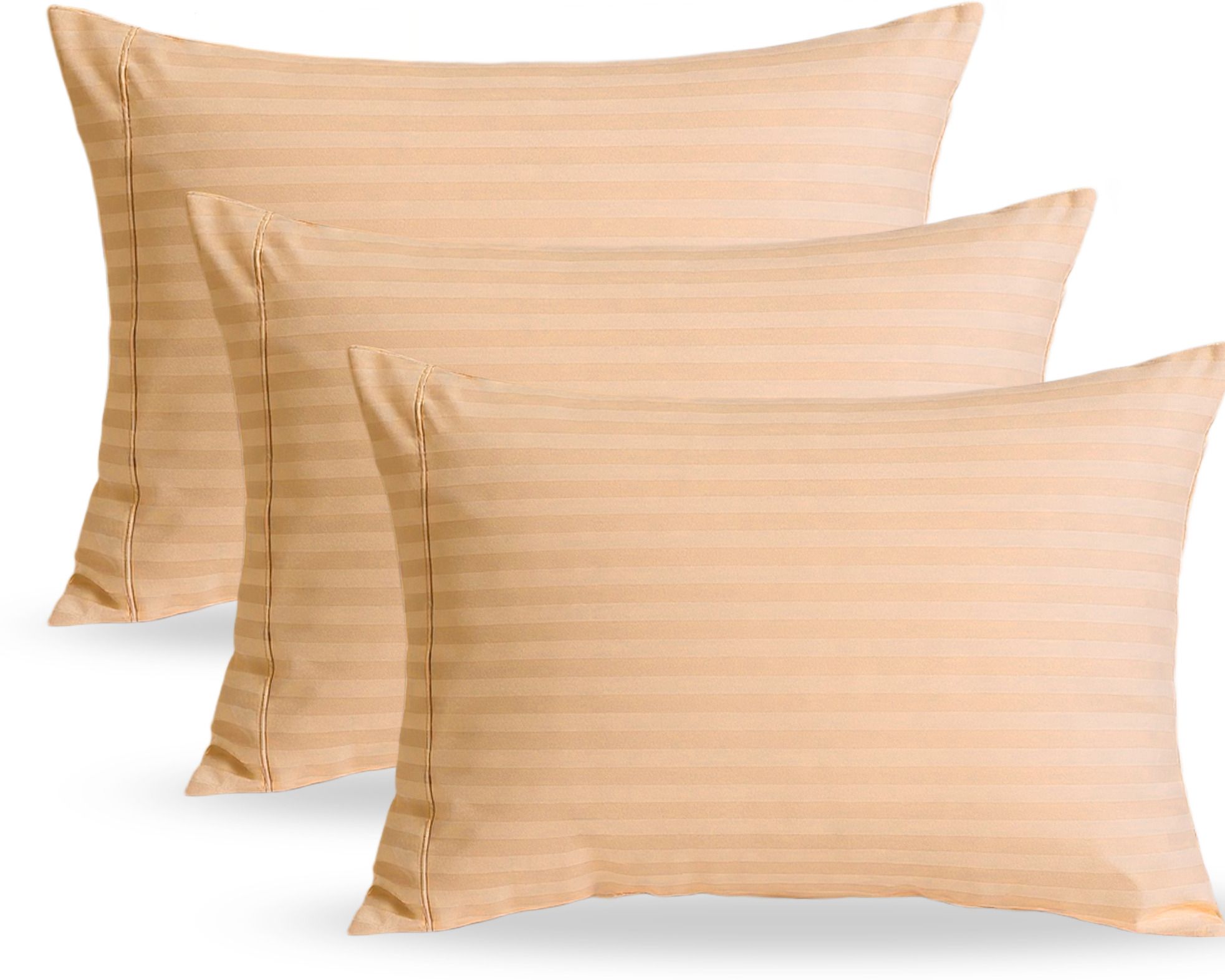 Microfibre Sleeping Pillow Pack of 3 Stripes Luxury-image-5