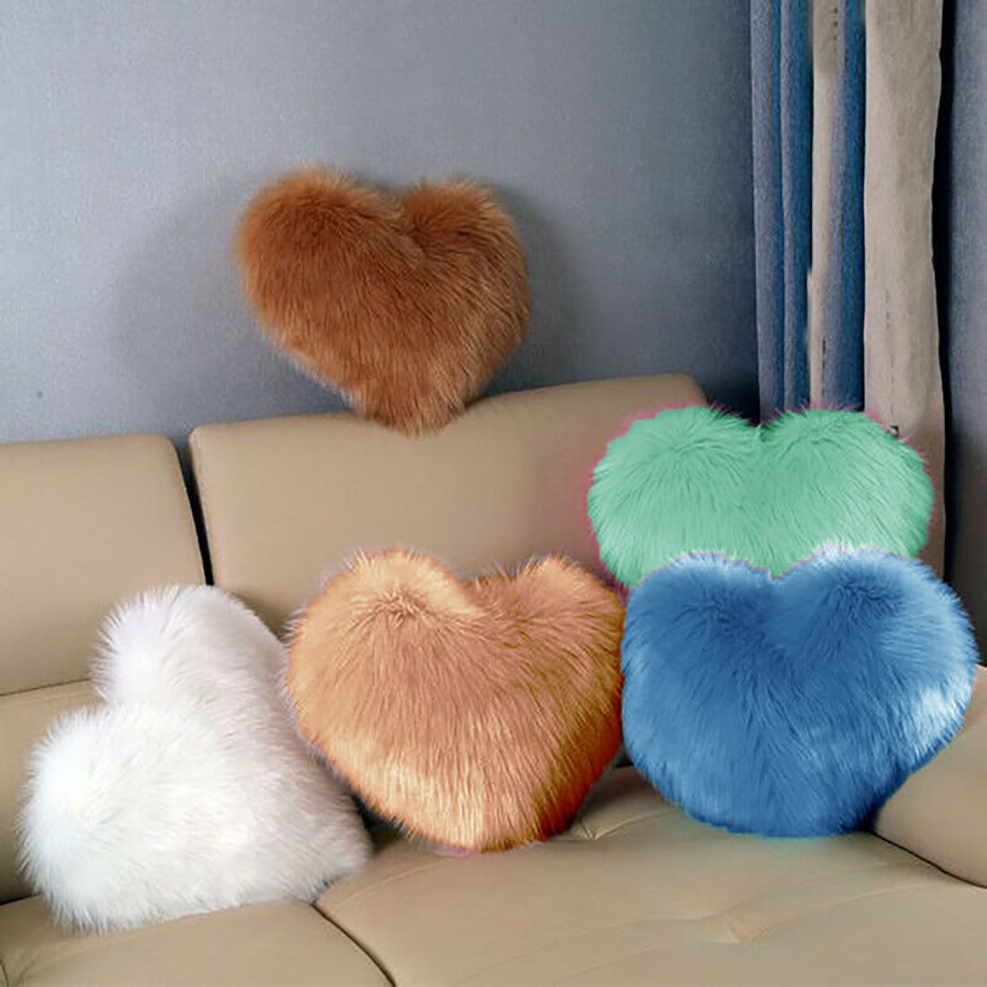 pickkart Microfibre Solid Cushion Pack of 5-picture-35