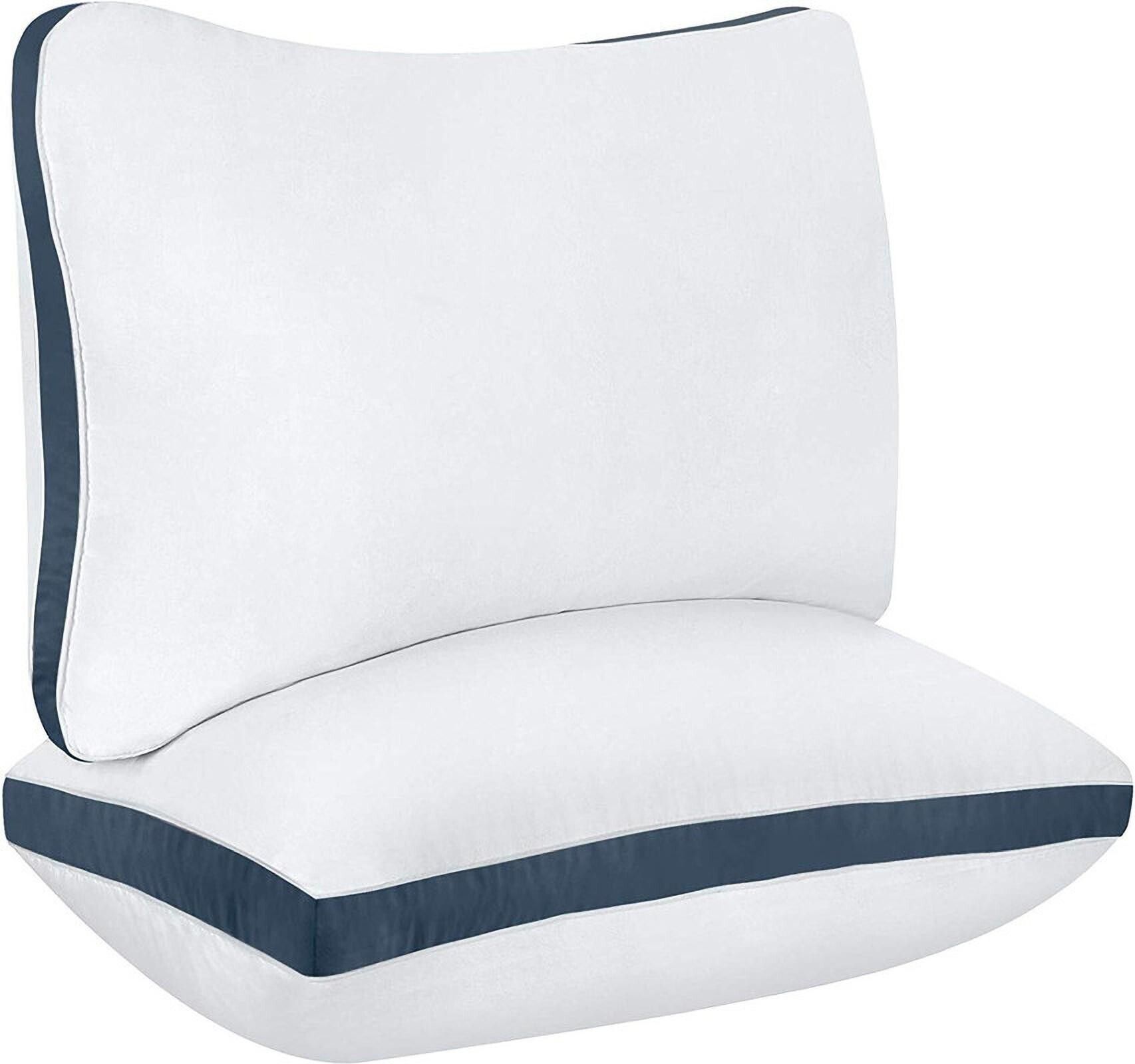 mom's moon Cozy Comfort Gusseted Pillow Microfibre Solid Sleeping Pillow Pack of 2-picture-16