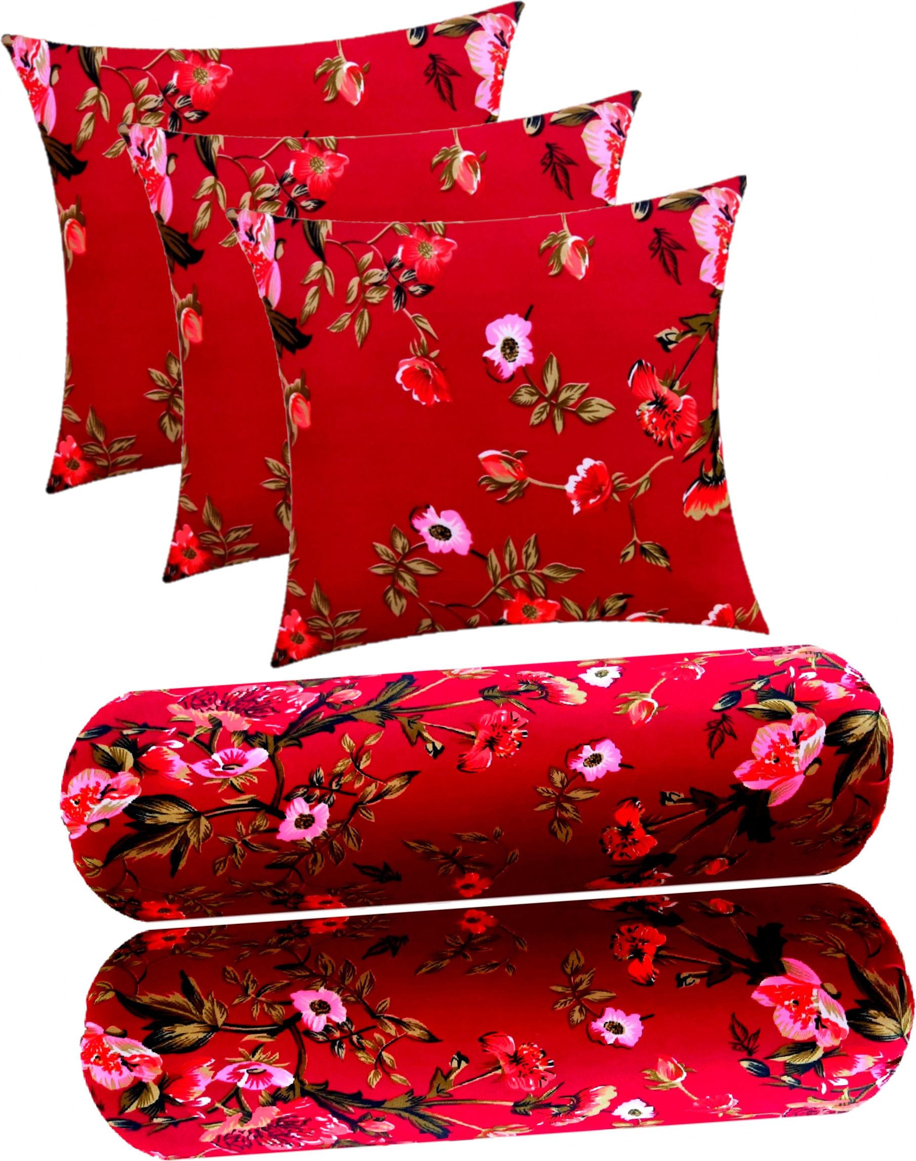 Microfibre Floral Bolster Pack of 5-image-11