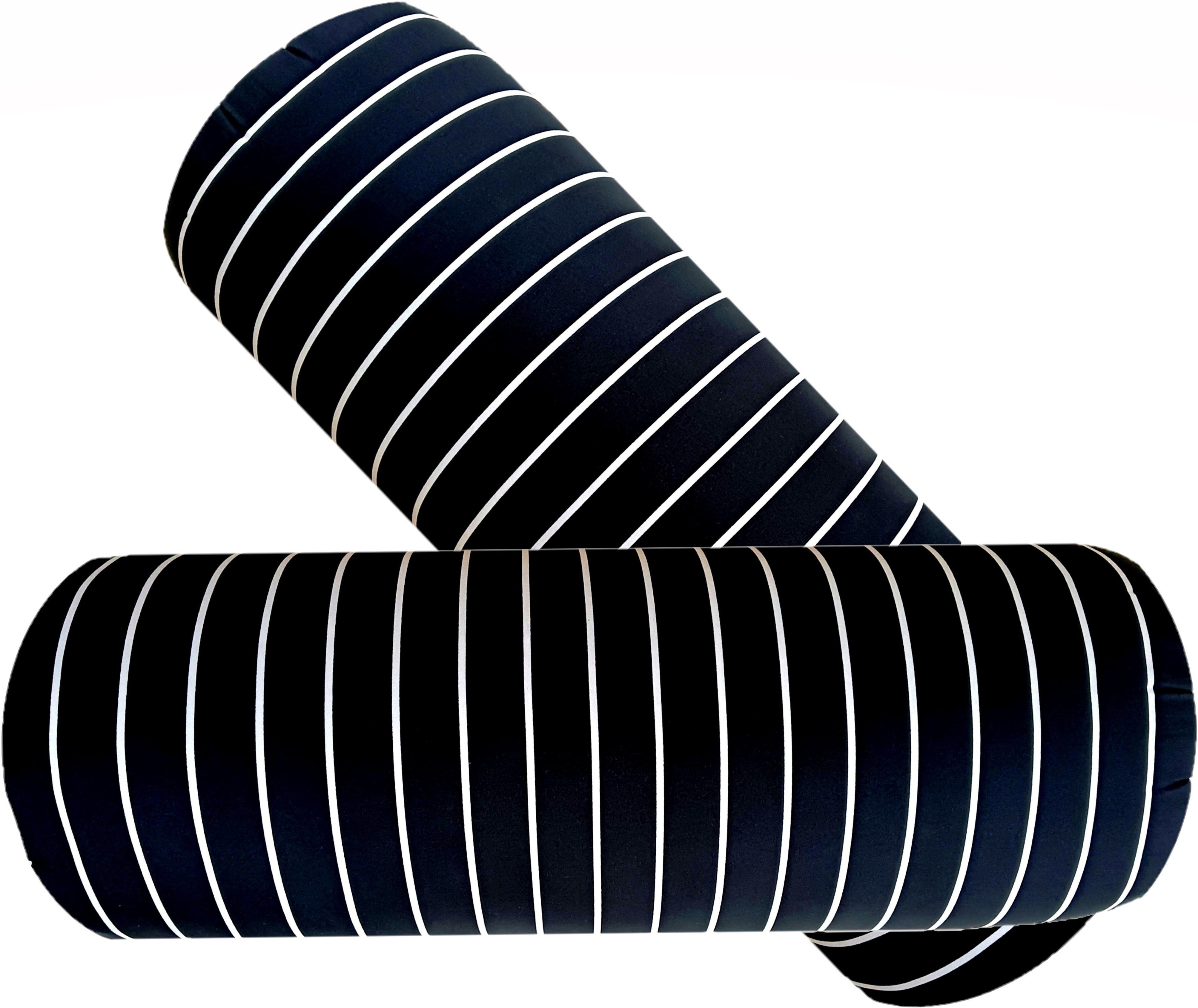 gkm Microfibre Stripes Bolster Pack of 2-picture-0