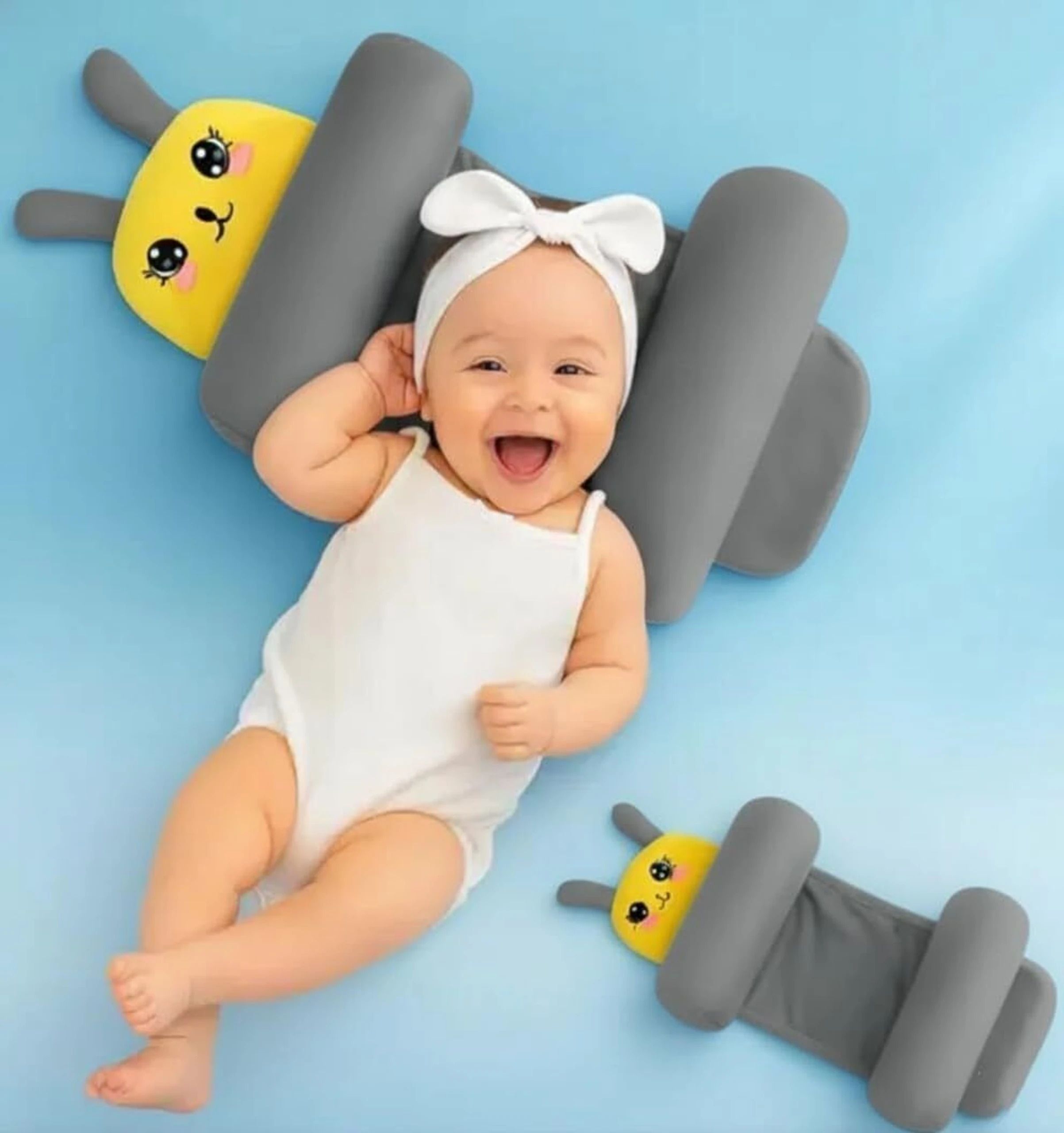 Cotton Baby Pillow Pack of 1 Solid-image-40