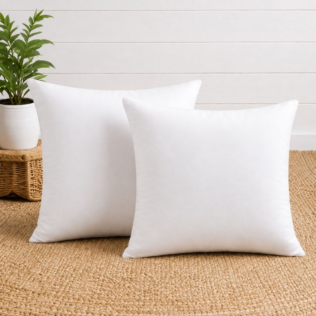 Polyester Fibre Cushion Pack of 2 Solid Cushion filler-image-26