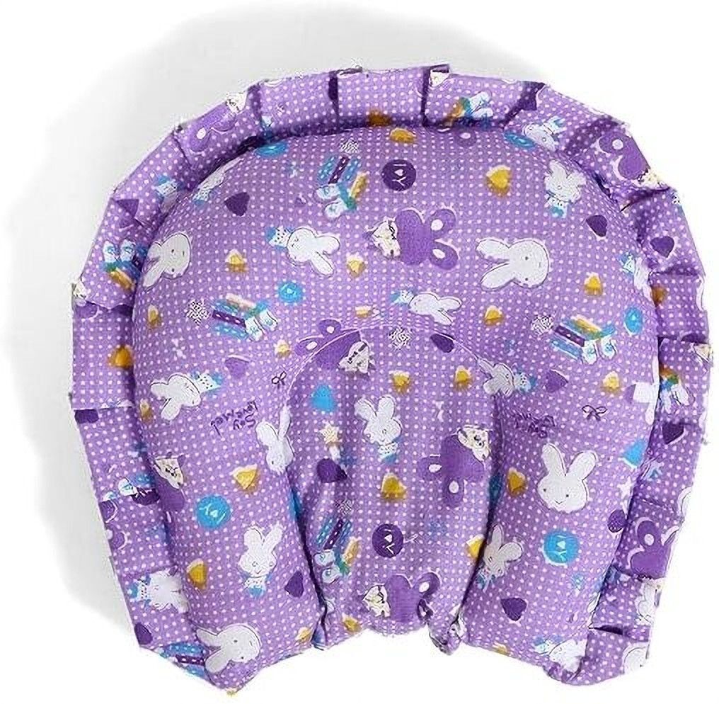 Mustard Seeds, Microfibre Baby Pillow Pack of 1 Animals BABY SEED PILLOW, Pillow for Newborn Baby-Round Head Shaping Pillow, 0-12 Months-image-35