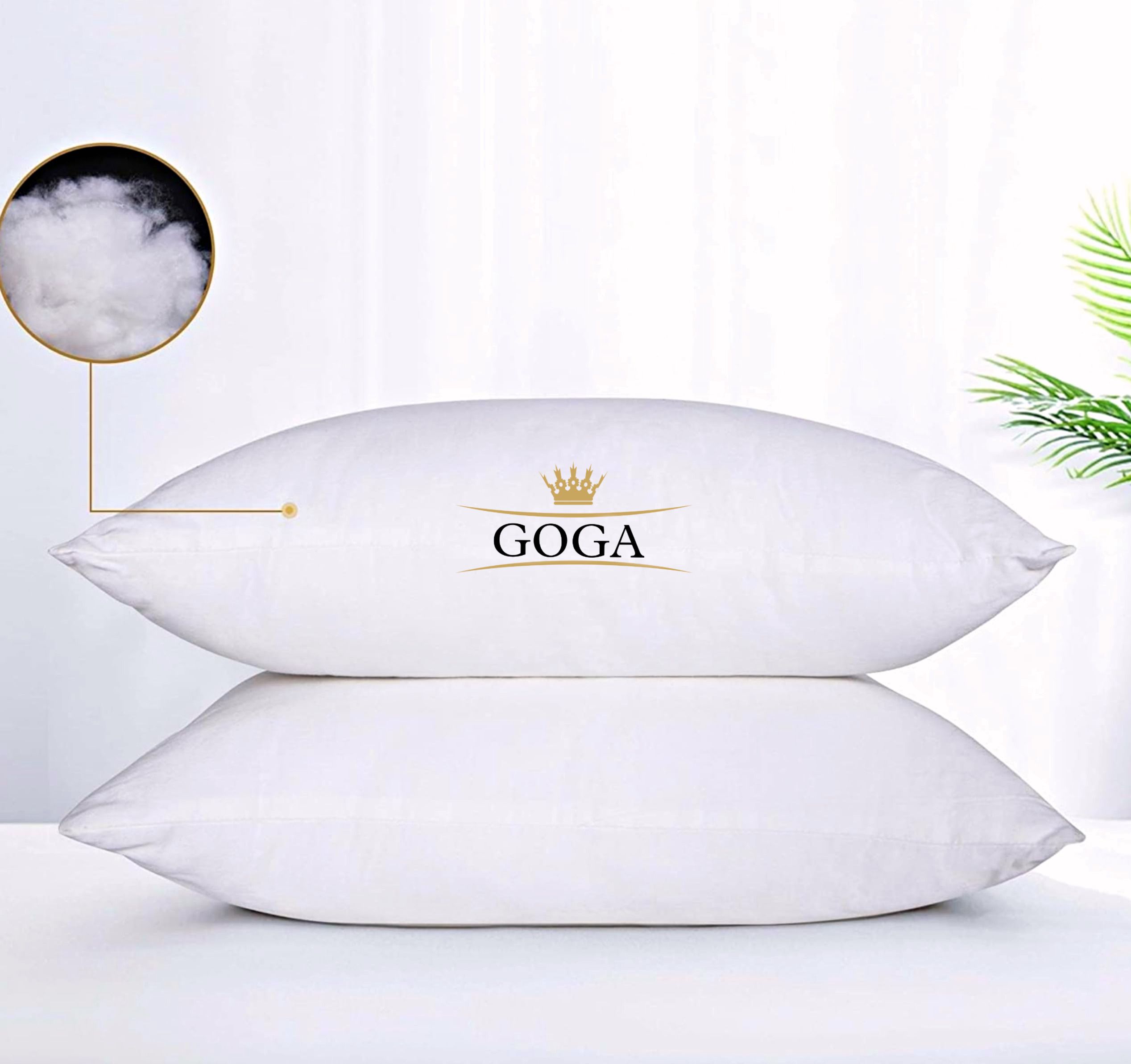 LUXURY Cotton Solid Sleeping Pillow Pack of 2-image-15