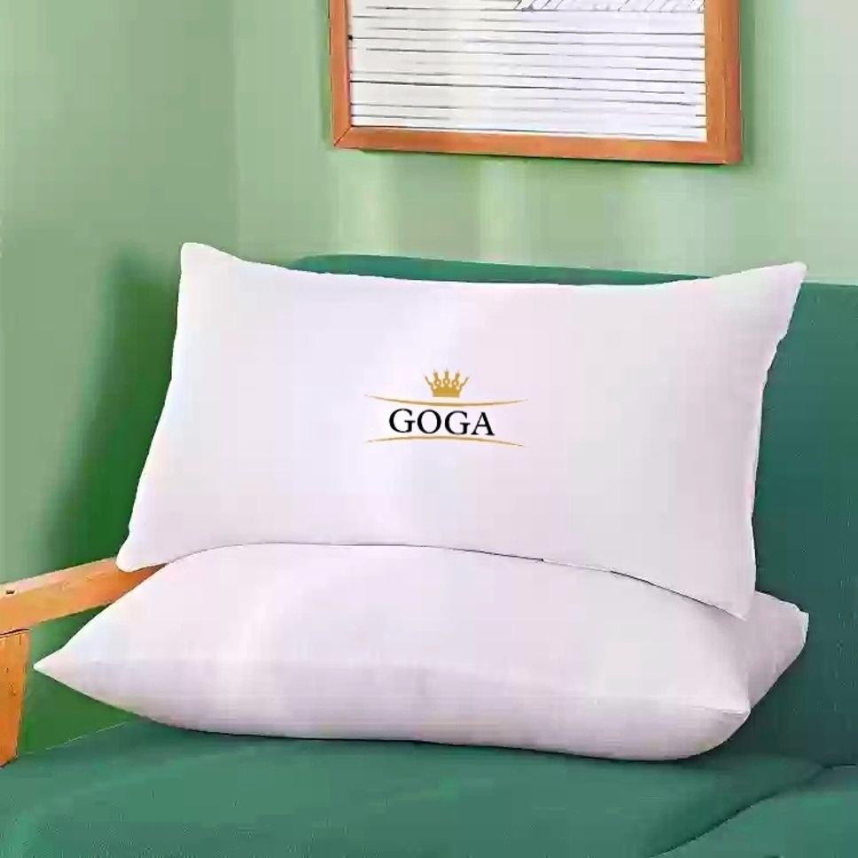 LUXURY Cotton Solid Sleeping Pillow Pack of 2-image-0