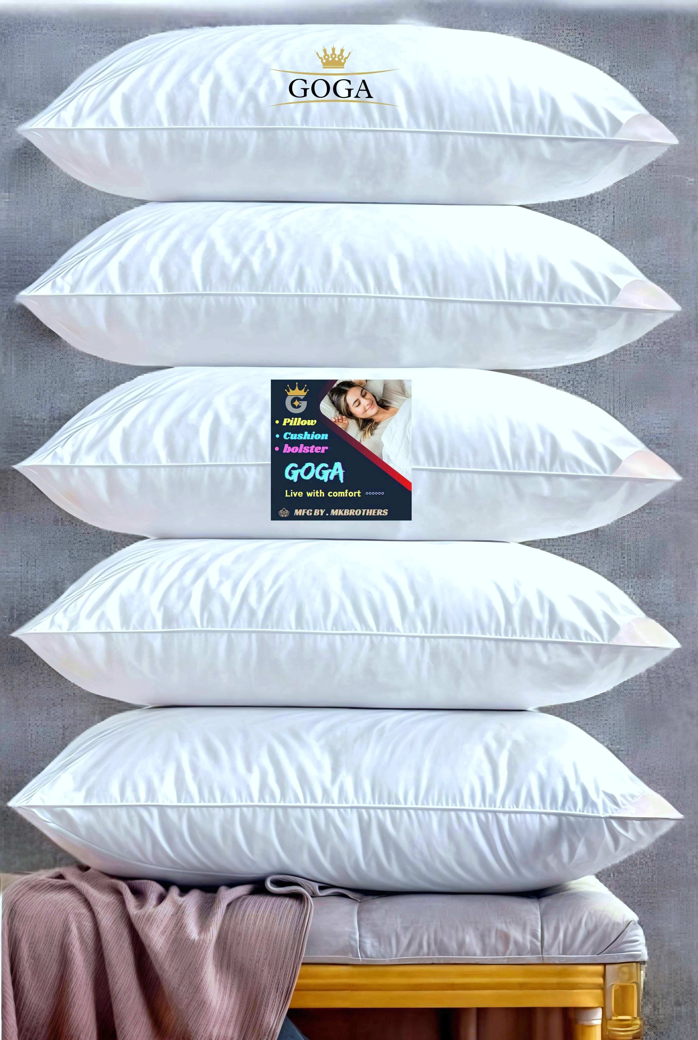 LUXURY Cotton Solid Sleeping Pillow Pack of 5-image-7