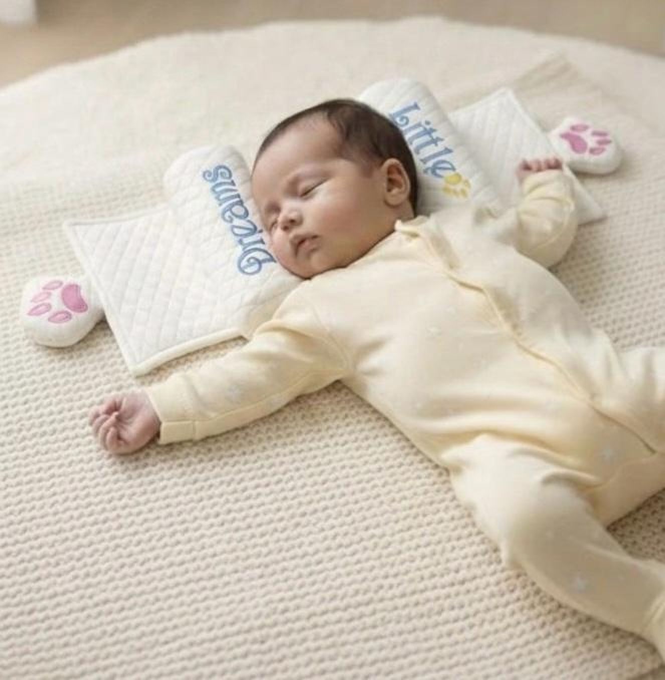 snugnibble Microfibre Baby Pillow Pack of 1 Toons & Characters White Soft Baby Pillow Breathable Fabric Head Support(0 TO12)Months-picture-40