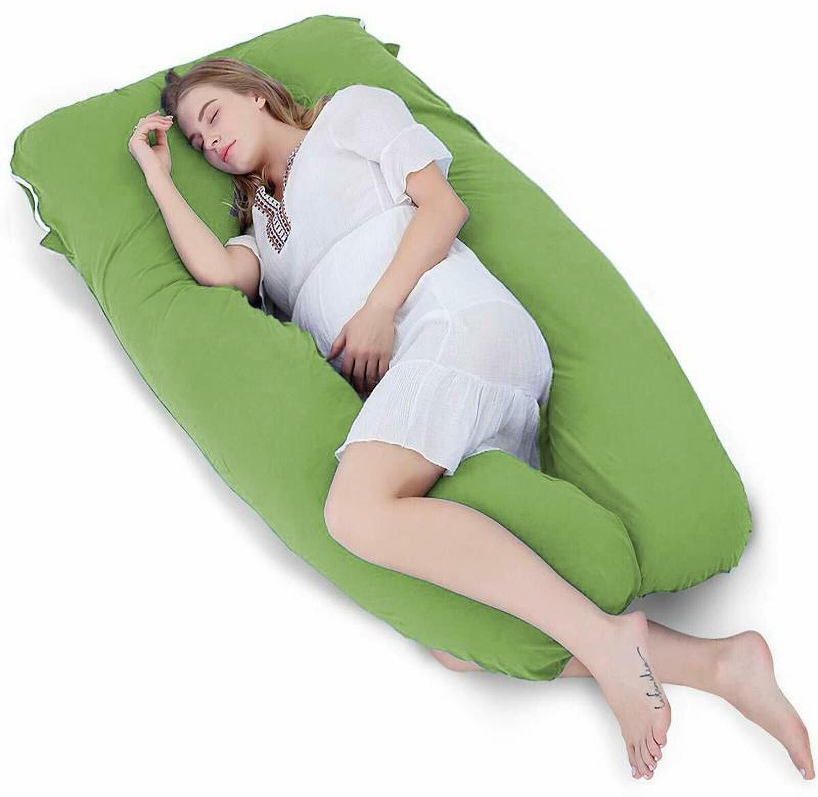 2nd Generation Full Size U Shaped Pillow Microfibre Solid Pregnancy Pillow Pack of 1-image-47