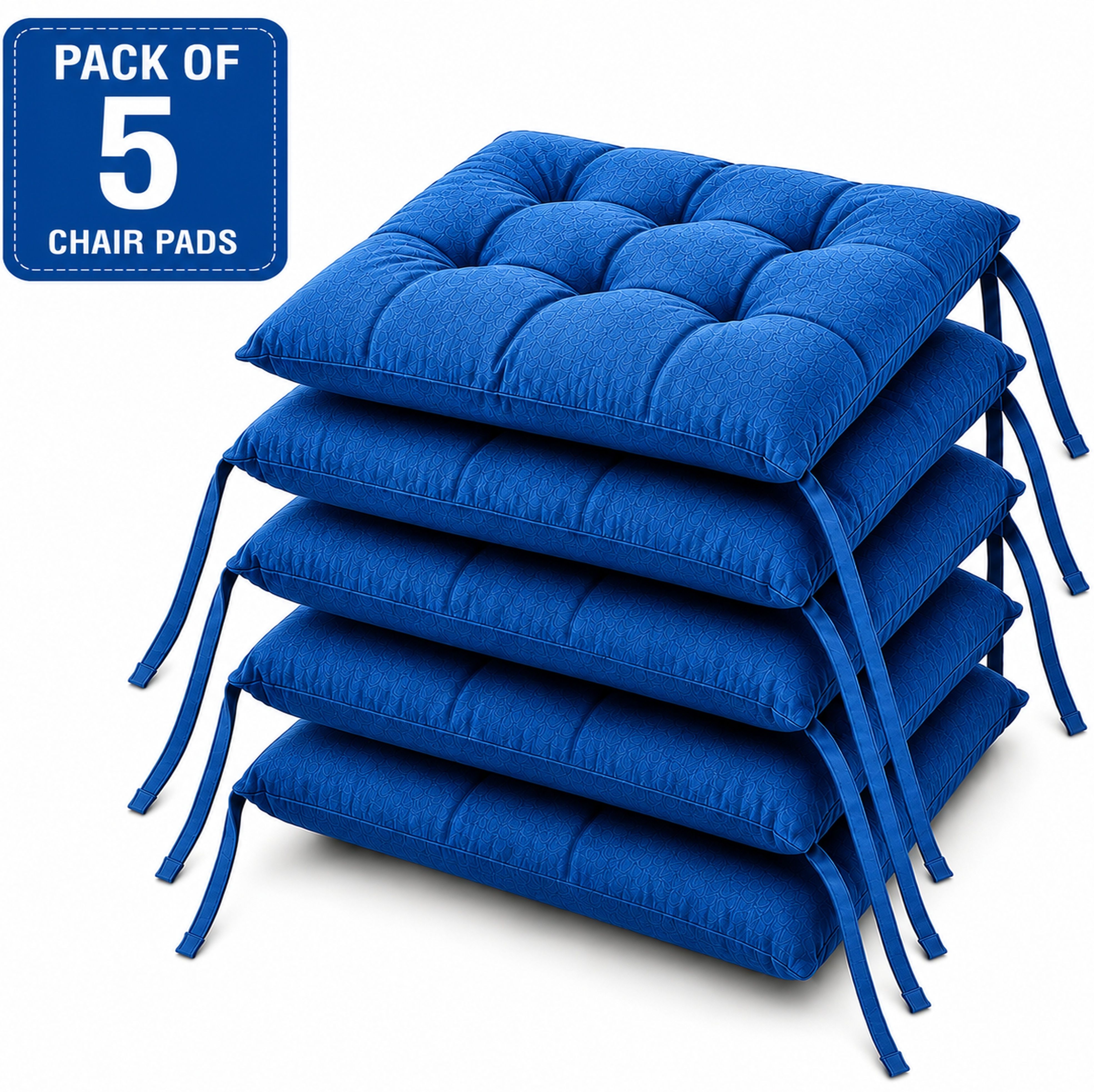 bhebha Microfibre Chair Pad Pack of 5 Solid-picture-6