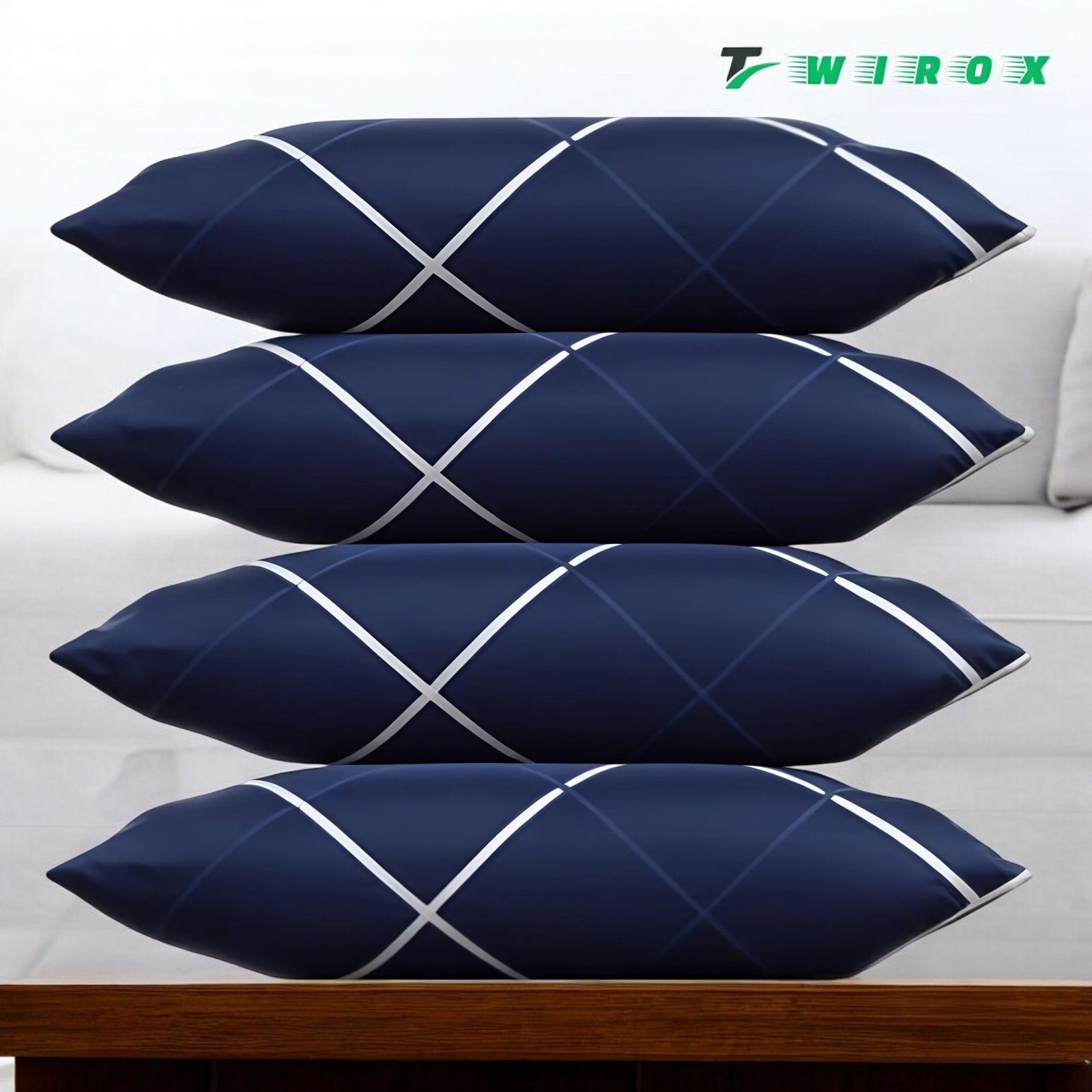 twirox Cotton Sleeping Pillow Pack of 4 Solid LUXURY-picture-22